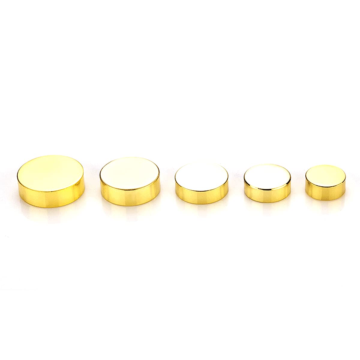 8-Piece Pure Copper Mirror Screw Caps - 22mm Silver Decorative Cover Nails & Standoff Screws for Bathroom Mirrors, Advertising Displays & DIY Fasteners - Perfect for Home Decor, Retail Signage & Furniture Assembly