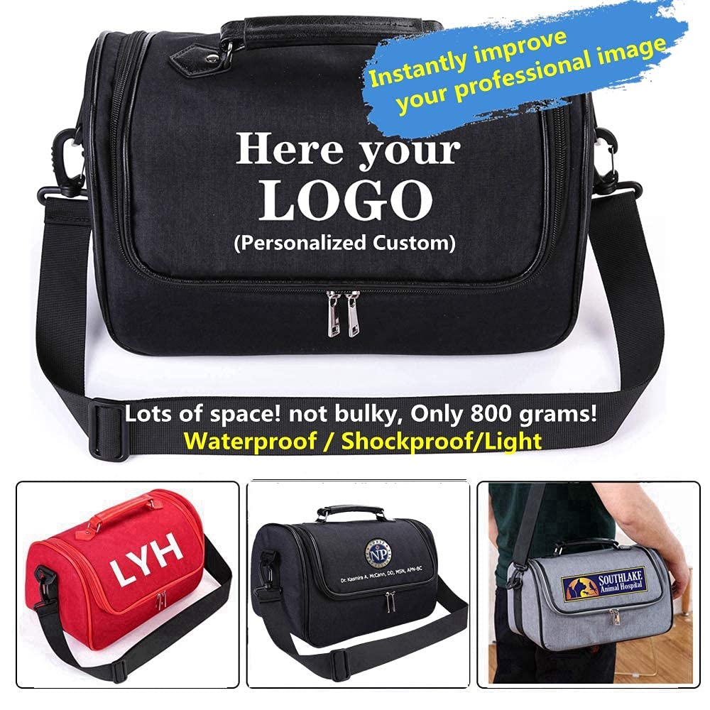 Custom Medical Bag with Personalized Logo - EMT, Paramedic, Nurse & Doctor First Responder Gear - Perfect for Emergency Kits, Home Healthcare & Hospital Use