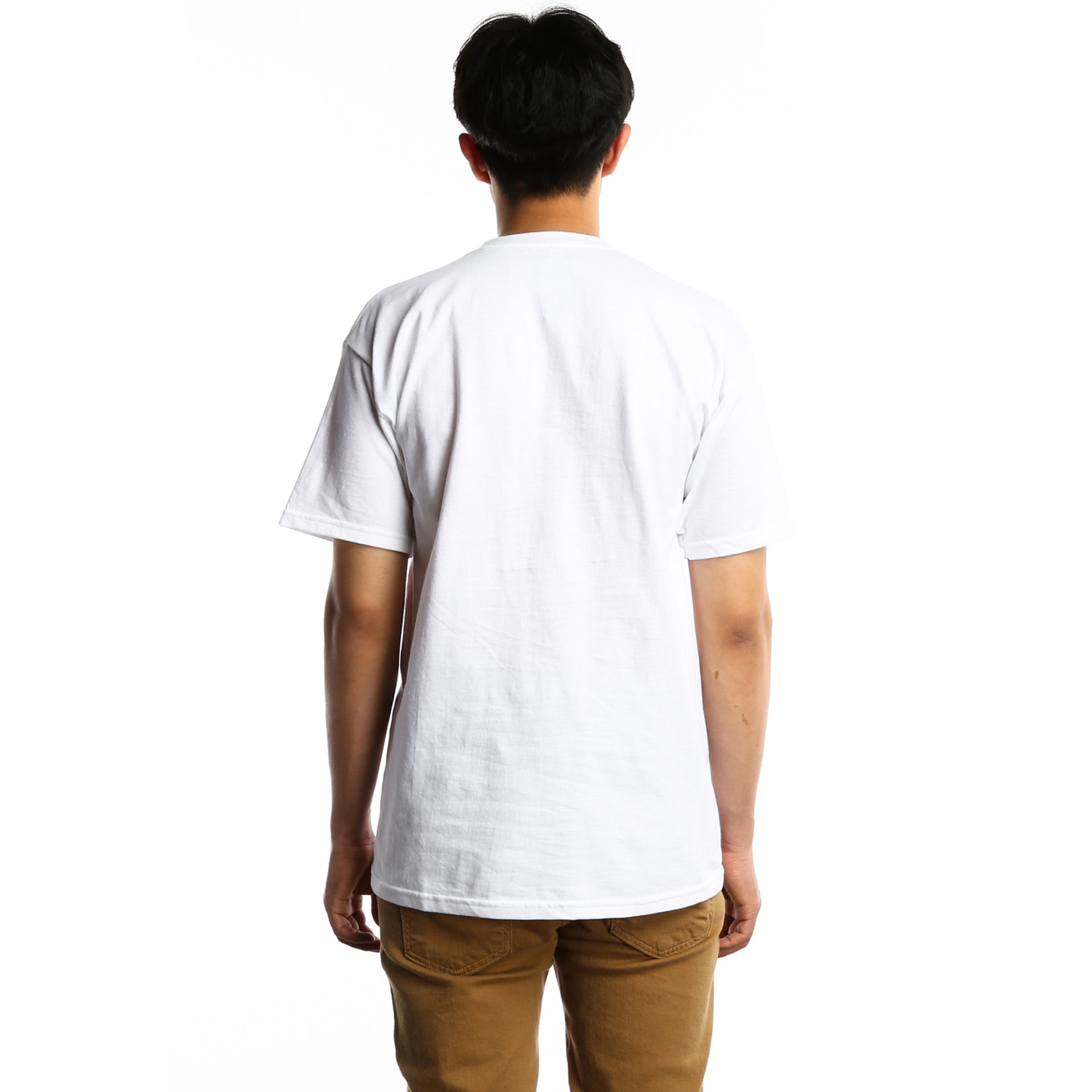 HUF OG Logo Ripped Tee - Vintage Distressed White T-Shirt for Men | Streetwear Fashion, Skate Style & Casual Outfits