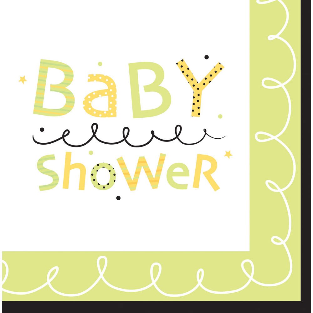 Premium Baby Shower Napkins - Soft, Absorbent & Adorable Stroller Design for Baby Showers, Gender Reveals & Nursery Decor