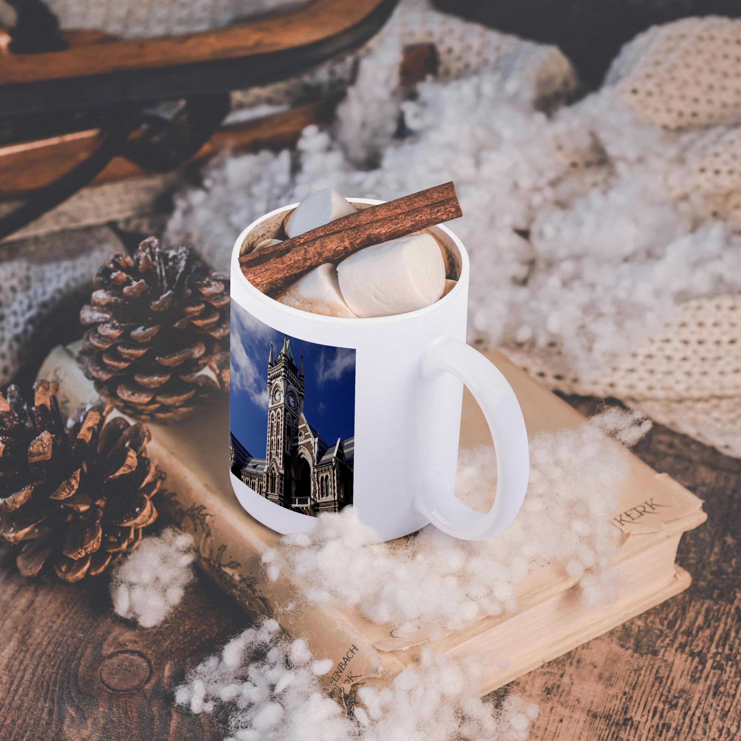 3D Rose 11 oz Ceramic Coffee Mug - Custom Printed Design for Home, Office, or Gifts - Perfect for Hot & Cold Beverages