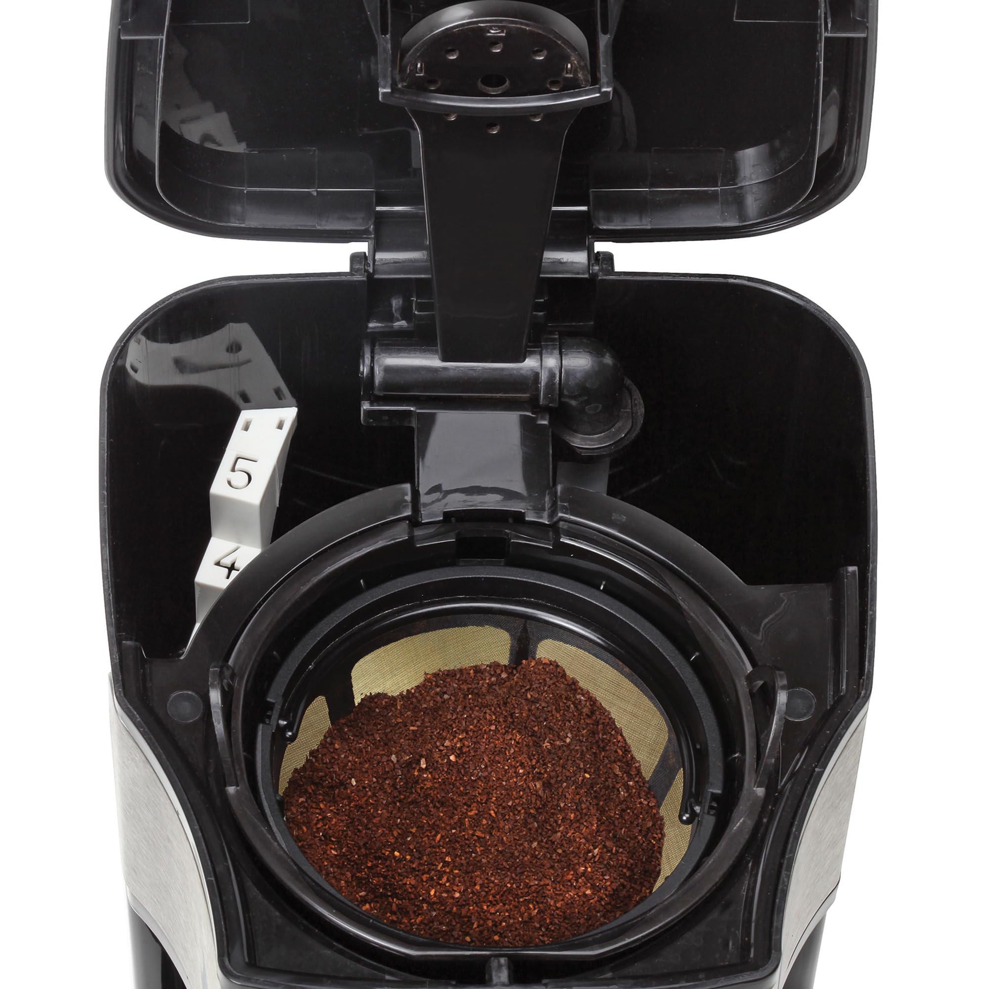 Capresso 5-Cup Mini Drip Coffee Maker - Compact Black & Stainless Steel Coffee Machine for Home, Office, or Small Spaces | Perfect for Single Serve or Small Gatherings