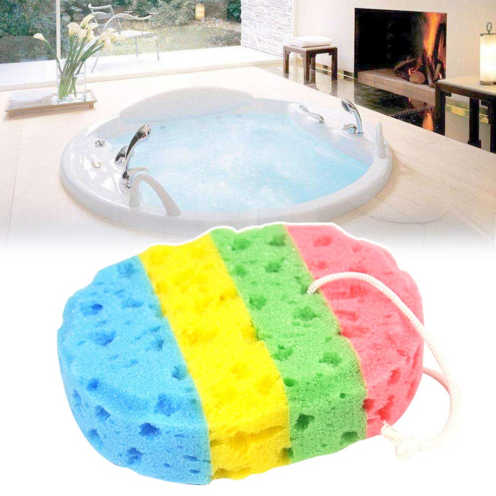 **Lurrose Soft Oval Seaweed Bath Sponges (2-Pack) - Exfoliating Body Scrubber for Shower, Sensitive Skin & Kombu Spa Experience**    *(Perfect for Gentle Exfoliation, Deep Cleansing & Relaxing Bath Time)*