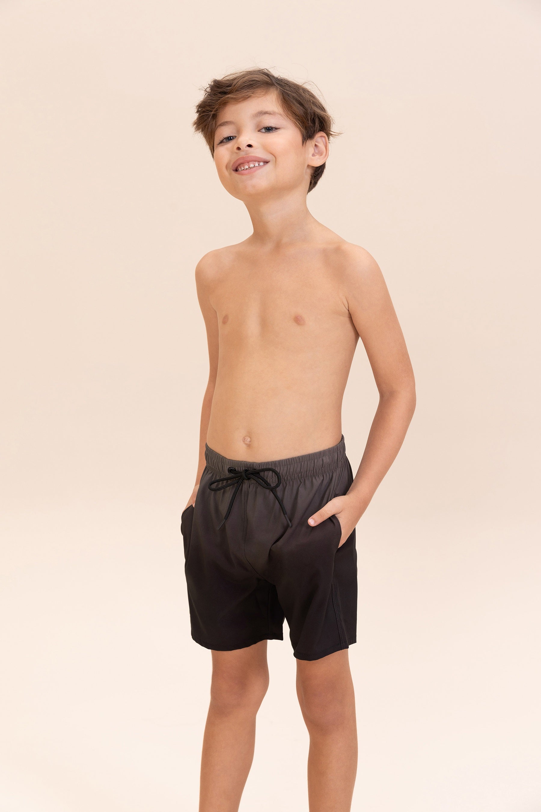 Dryside Dusk Long Shorts for Kids - Comfortable Cotton Boys & Girls Athletic Shorts for Running, Playground & Summer Outdoor Activities