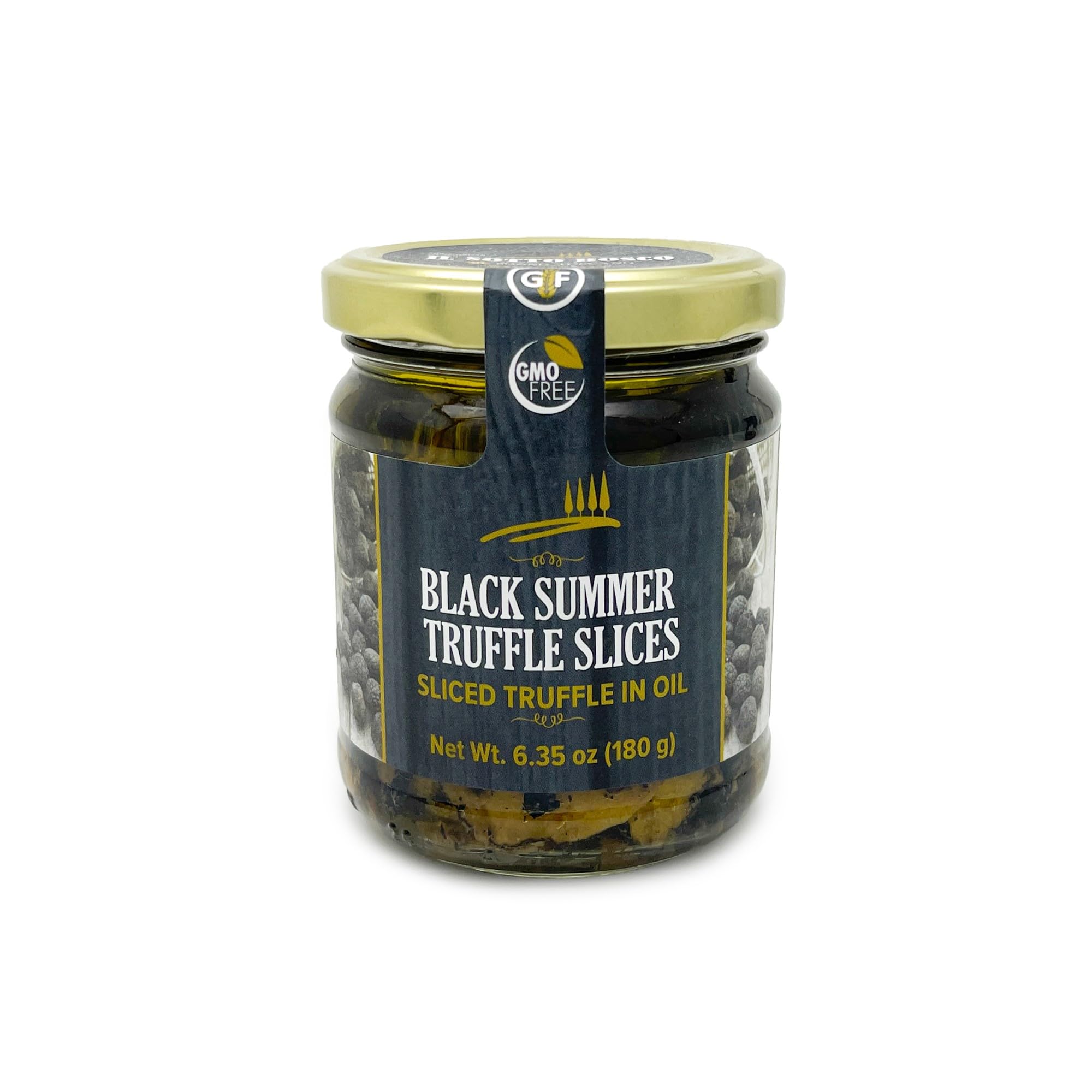 Premium Sogno Toscano 100% Italian Black Summer Truffle Carpaccio - Thin Slices Preserved in Extra Virgin Olive Oil | Gourmet Vegan, Gluten-Free, Non-GMO, Low Calorie & Cholesterol Free | Perfect for Pasta, Risotto, Pizza & Fine Dining | 6.3 oz (4-Pack)