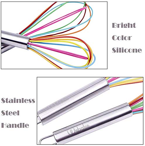 Webake 4-Piece Silicone Whisk Set - 8