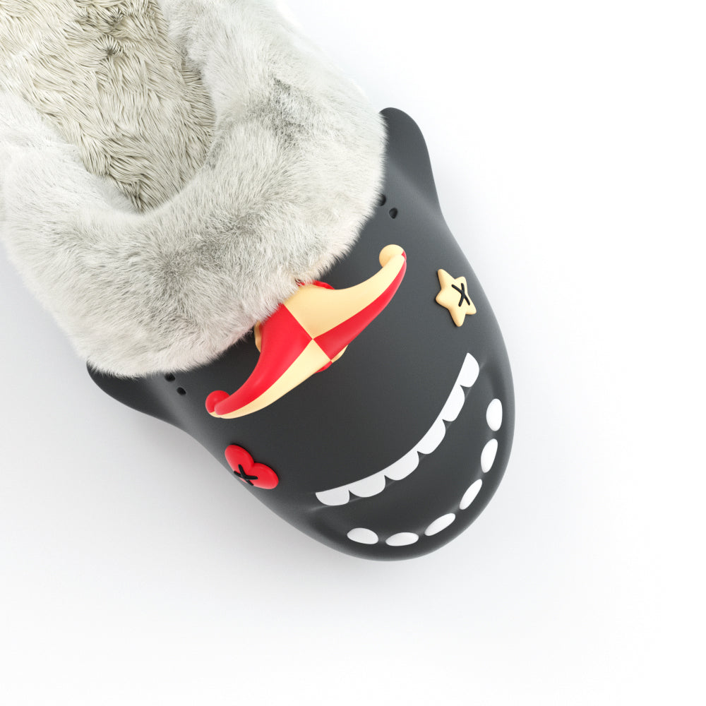 Sharkicks Pro Winter Clown Heel Open Toe Shoes - Comfortable & Stylish Party Heels for Women, Halloween Costume, Cosplay & Themed Events