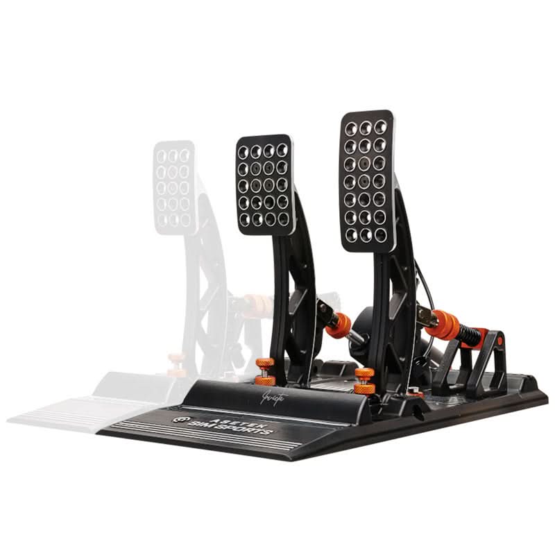 Asetek Simsports Invicta Racing Wheel Pedals - High Performance Throttle & Brake Set for PC Sim Racing Games - Perfect for iRacing, Assetto Corsa, F1 2023 & More