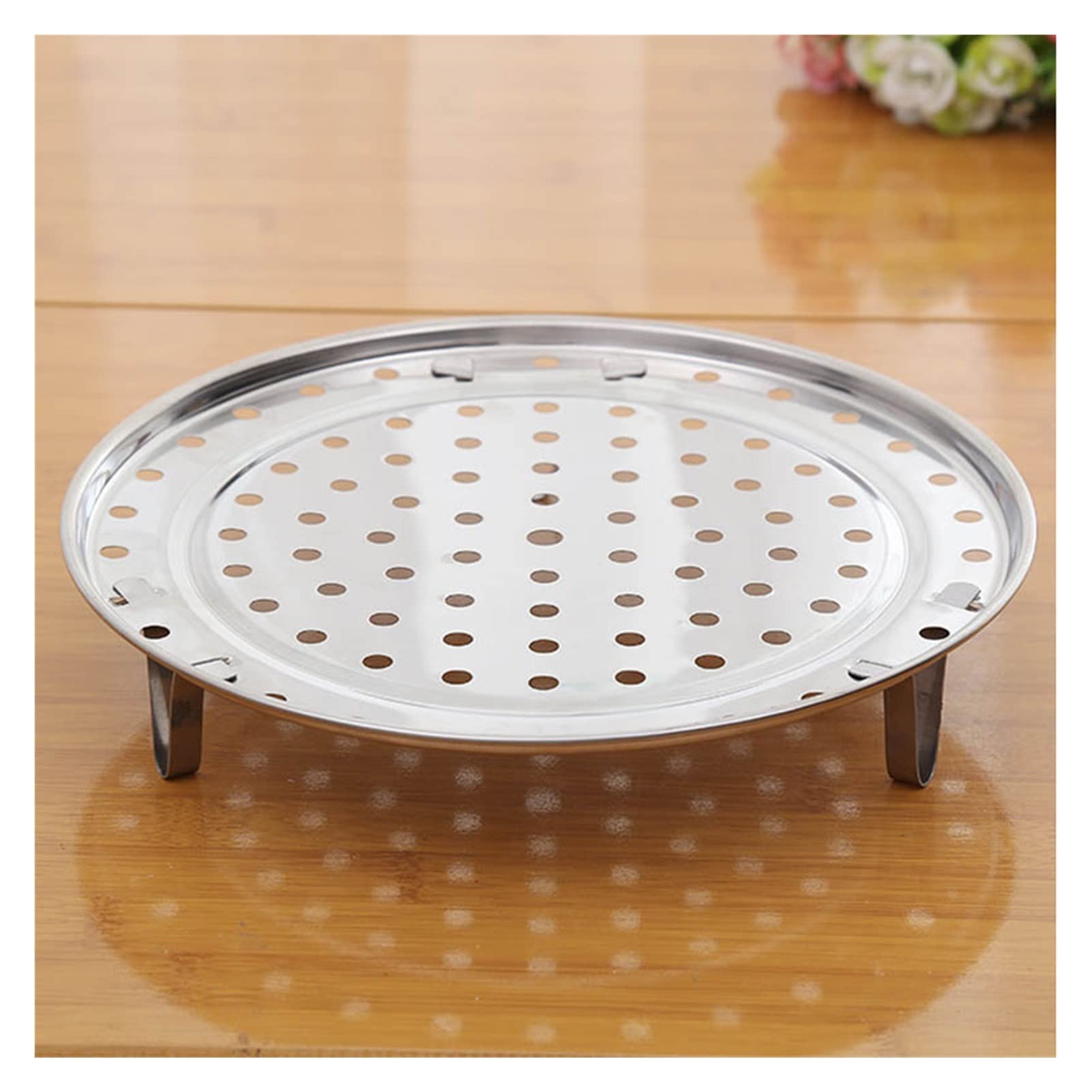 Premium Stainless Steel Steamer Rack for Pots - 23.7cm Durable Steaming Tray Stand | SJYDQ Cookware Shelf for Healthy Cooking | Perfect for Vegetables, Dumplings & Seafood | Kitchen Accessories (Color: A)