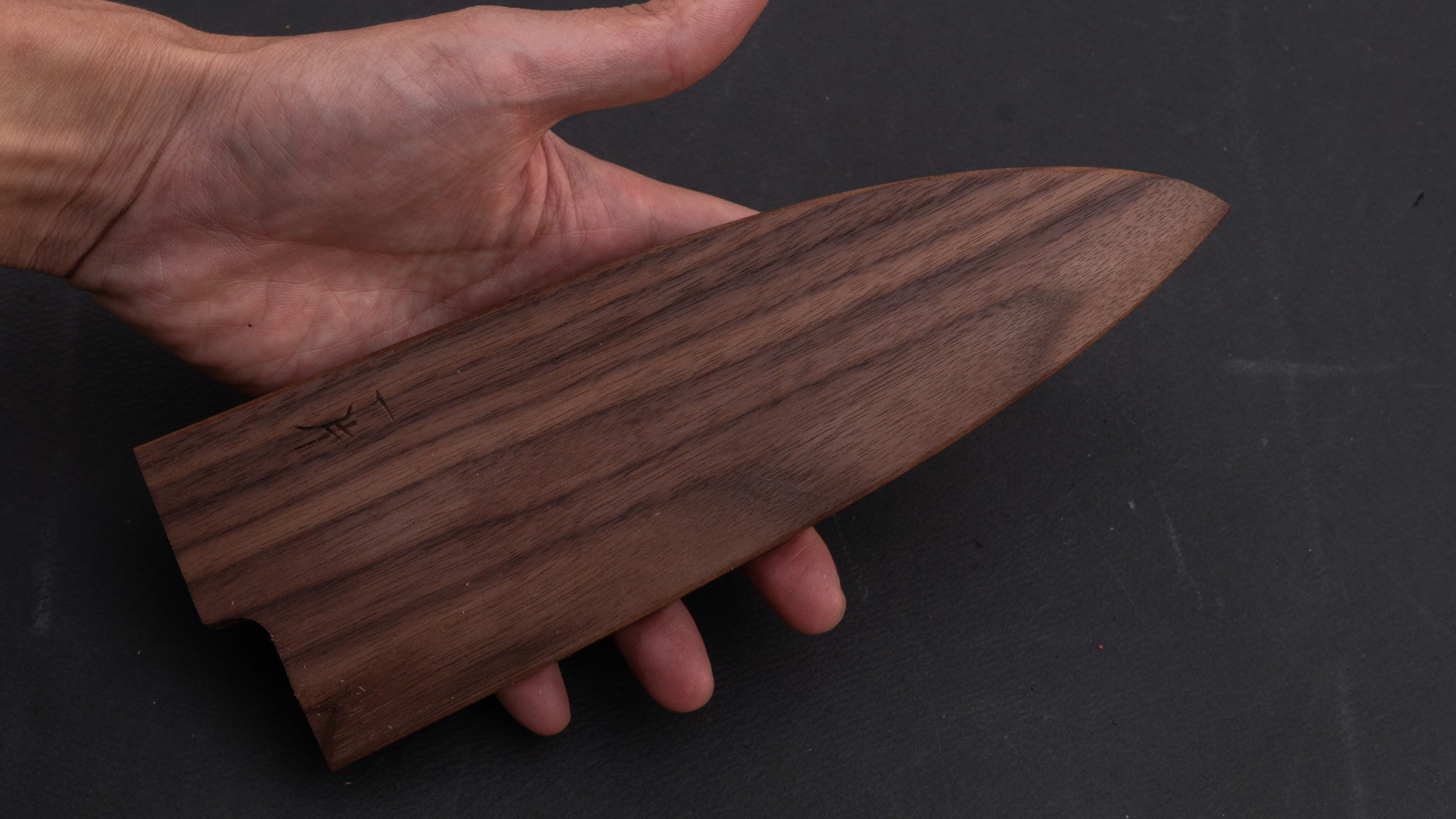 Hitohira WB Walnut Saya Deba Knife 180mm (9mm Wa Handle) - Premium Japanese Kitchen Knife for Sushi, Fish Filleting & Meat Cutting