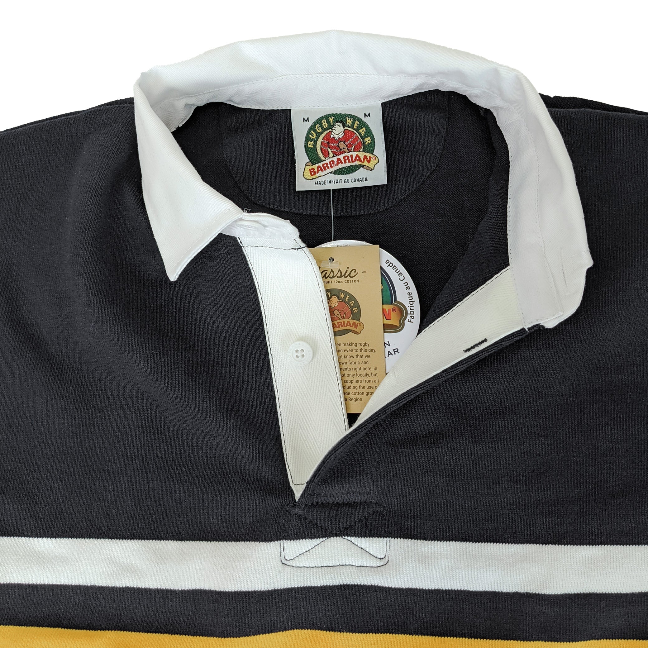 Districts Barbarian RFC Collegiate Stripe Rugby Jersey - Authentic Rugby Shirt for Men | Perfect for Rugby Matches, Team Sports & Casual Wear