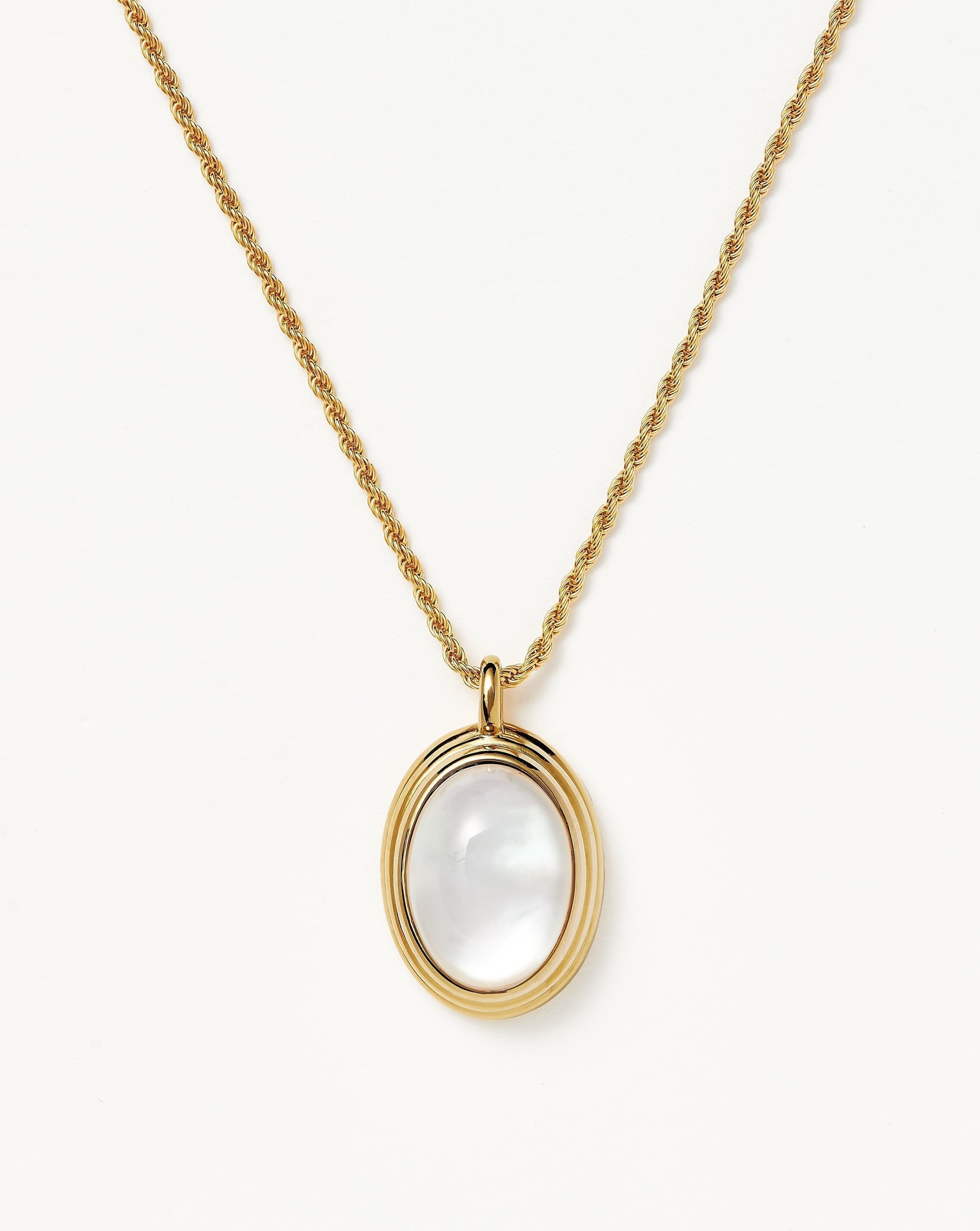 Elegant Savi Ridge Oval Gemstone Pendant Necklace for Women - Perfect for Weddings, Parties & Everyday Wear