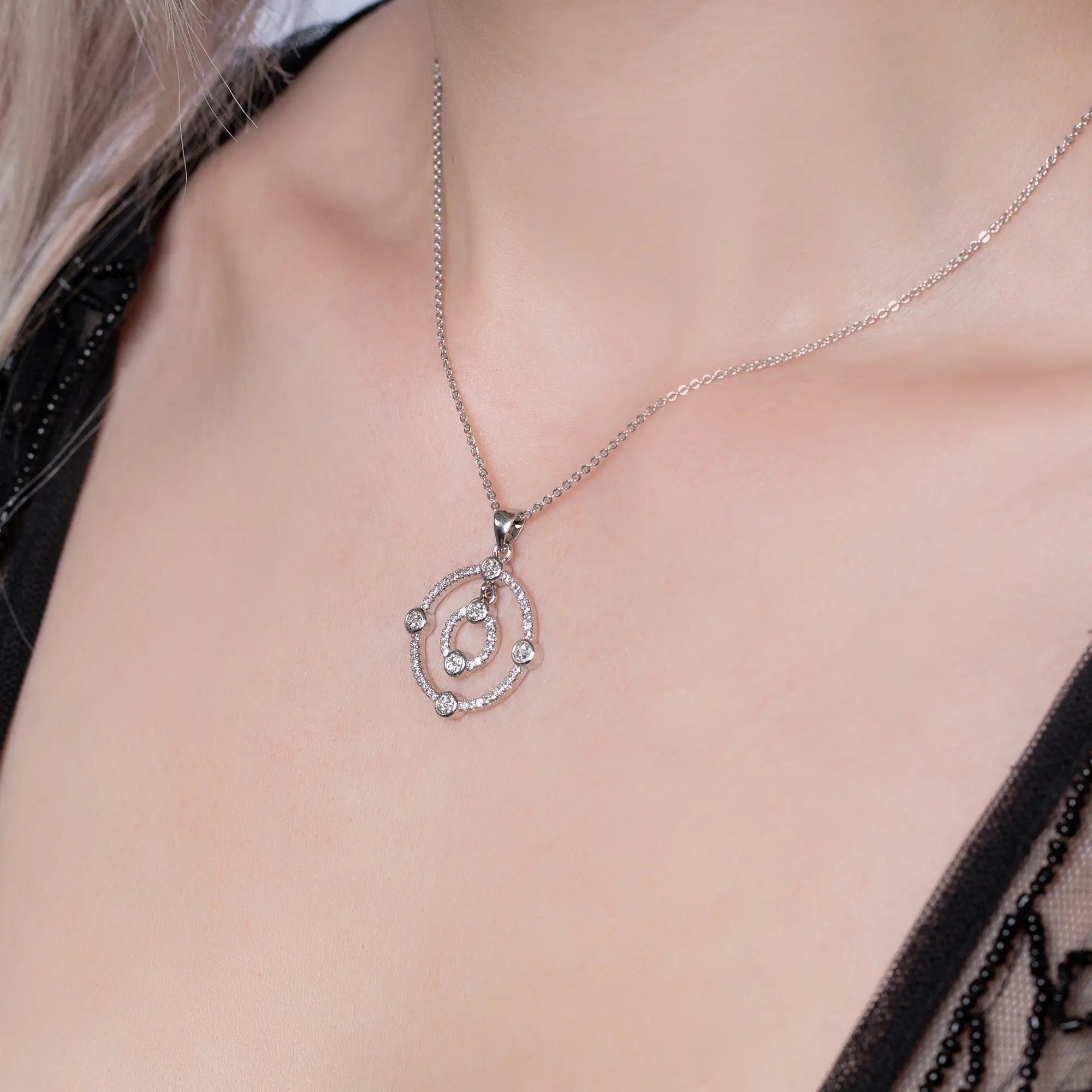 Satellite Necklace - Unique Space-Themed Jewelry for Women & Men - Perfect for Gifts, Parties & Everyday Wear