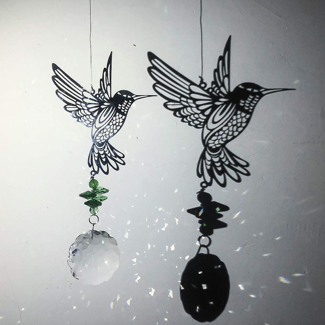 H&D HYALINE & DORA Crystal Glass Prism Sun Catcher - Rainbow Maker Window Hanging Decor for Hummingbirds | Perfect Gift for Home, Garden & Office Decor