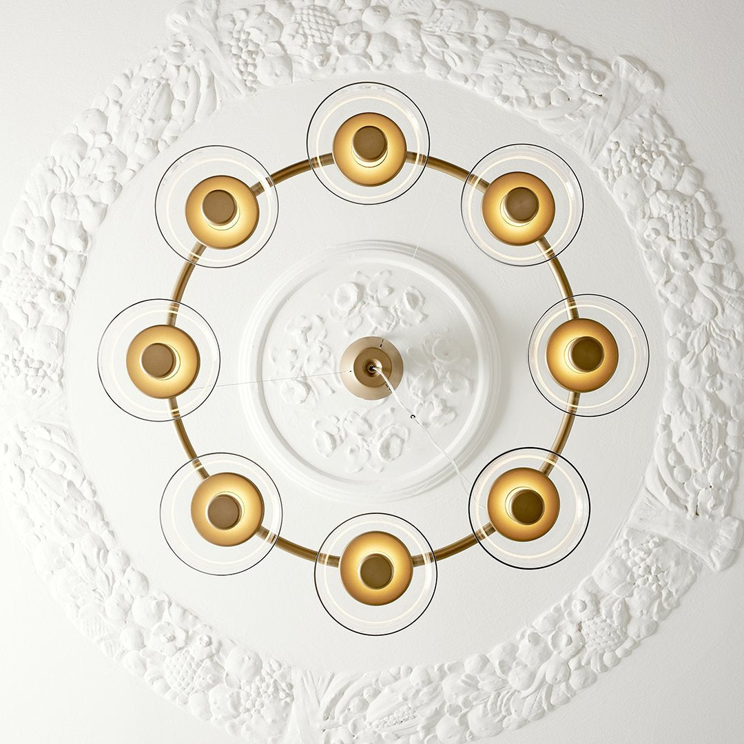 Blossi 8-Light Crystal Chandelier - Elegant Modern Ceiling Light Fixture for Dining Room, Bedroom, Living Room | Perfect for Home Decor, Wedding, and Special Occasions