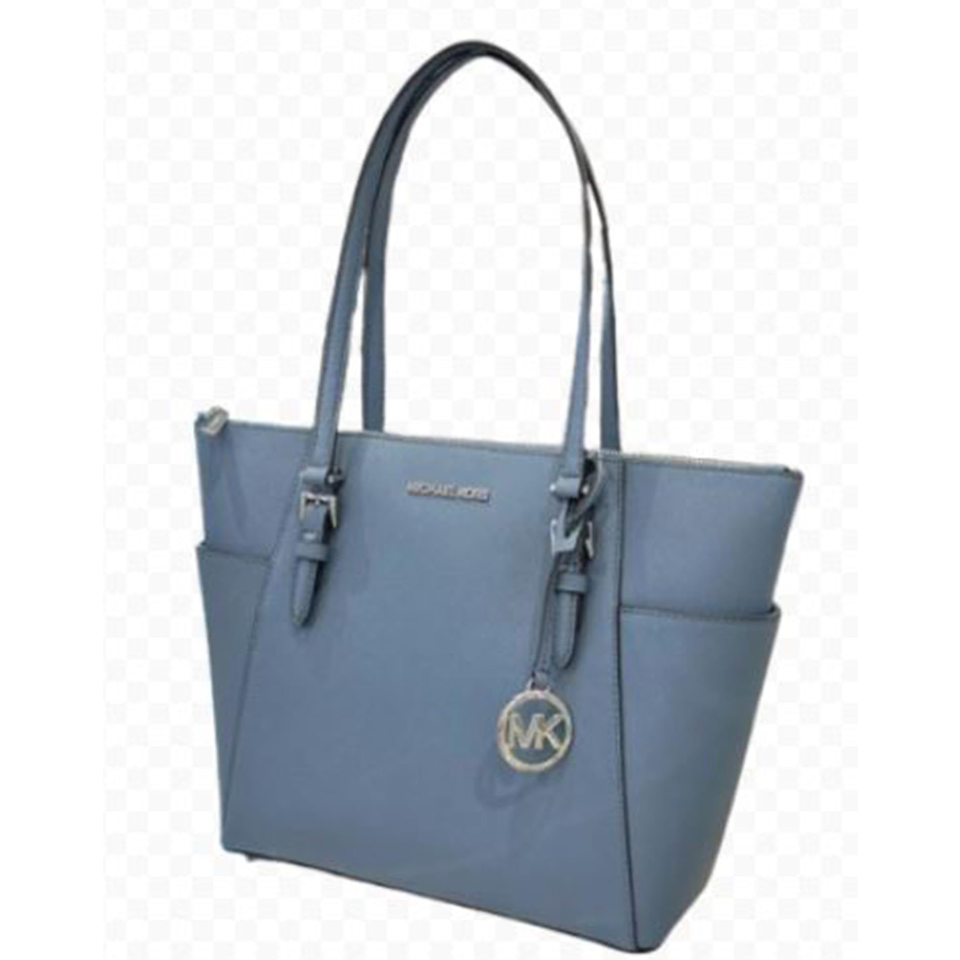 Michael Kors Charlotte Large Top Zip Tote Bag for Women - Stylish Designer Handbag with Spacious Interior, Perfect for Work, Travel & Everyday Use