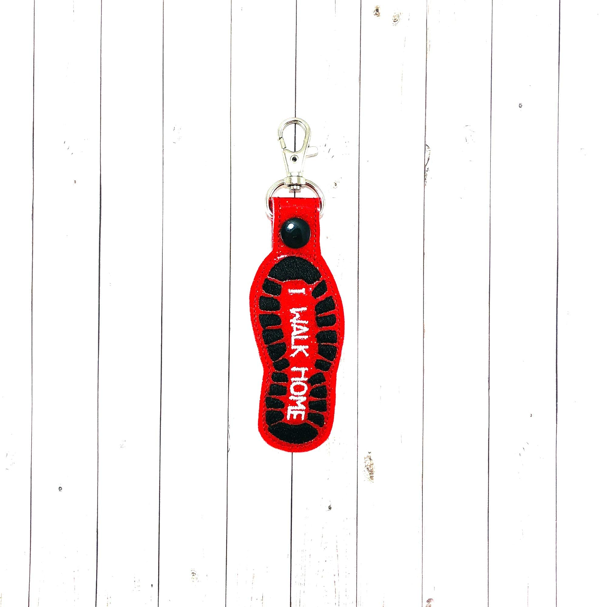 Premium I Walk Home Key Fob Keychain - Durable Bag Tag for Keys, Wallets & Luggage - Perfect for Travel, Office & Everyday Use