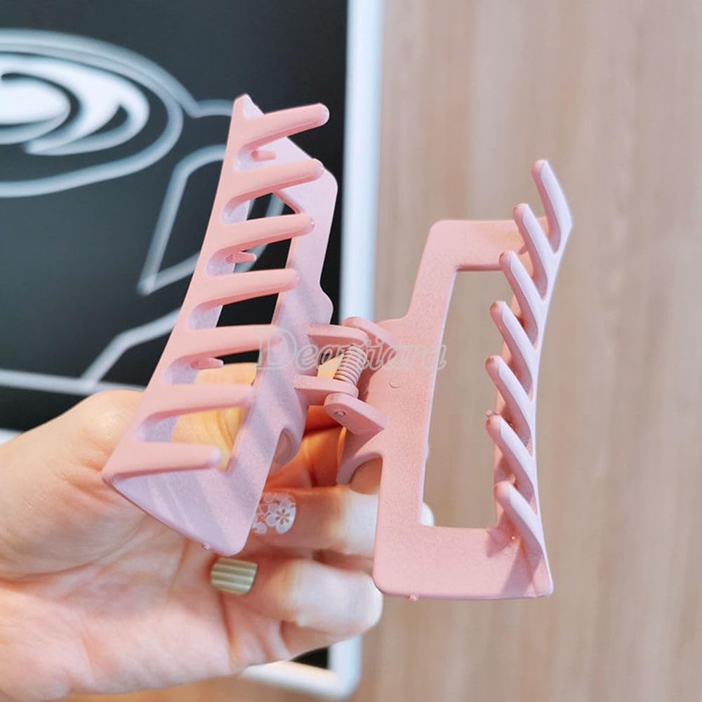 3.5 Inch Large Hair Claw Clips for Women & Girls - Strong Spring Matte Hair Clutcher Clips - Perfect for Ponytails, Buns & Updos - Softwrap Hair Styling Accessories