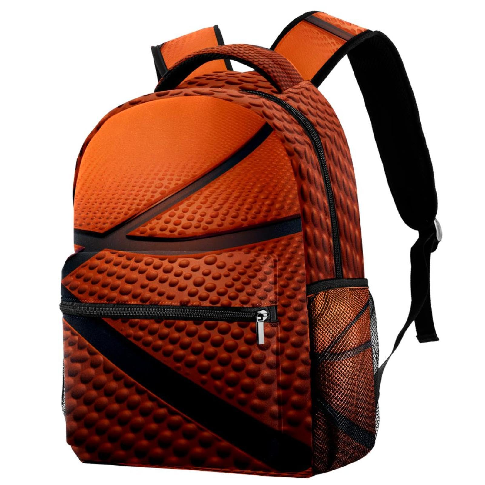 FVQL Kids Backpack - Durable School Bookbag for Teens & Children - Basketball Sports Design - Perfect for School, Travel & Sports Activities