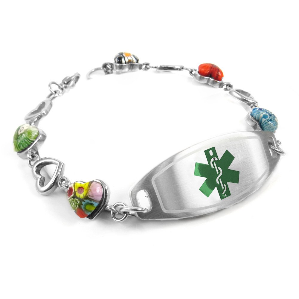 My Identity Doctor - Personalized Engraved Medical Alert Bracelet for Women | Emergency ID Jewelry for Daily Wear & Travel Safety