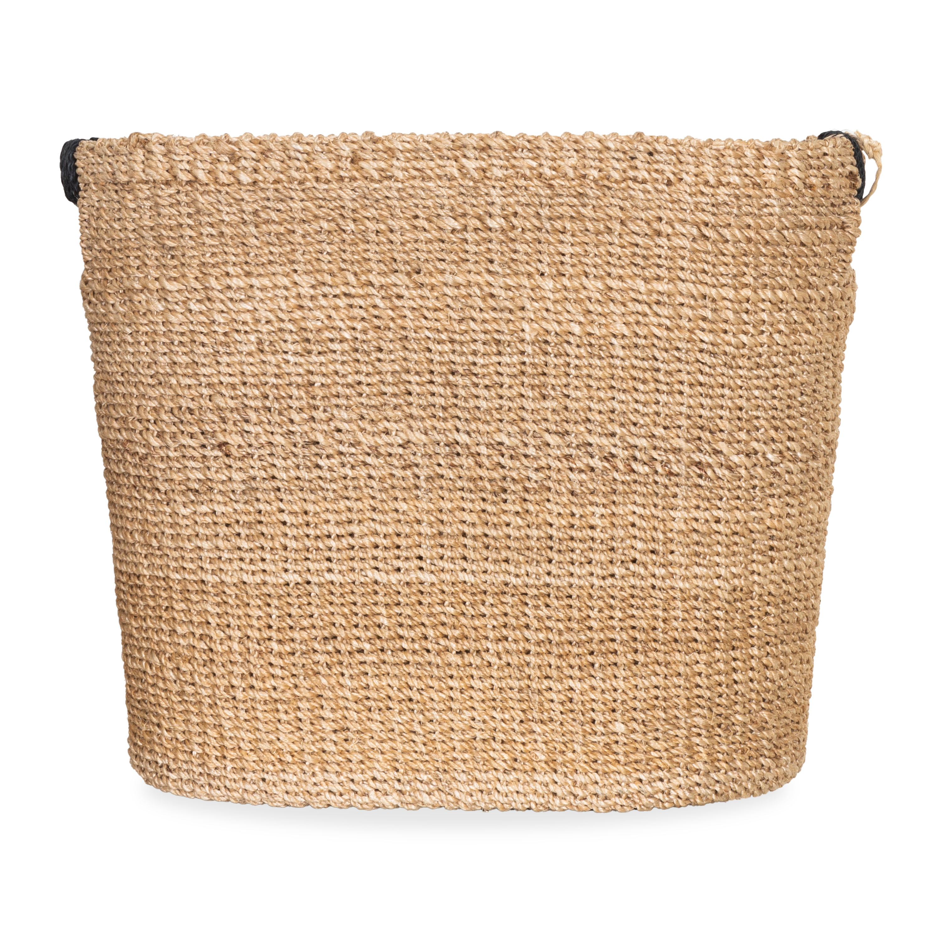 Handwoven Oval Hemp Basket - Natural Eco-Friendly Storage for Home Decor | Perfect for Living Room, Bedroom & Bathroom Organization