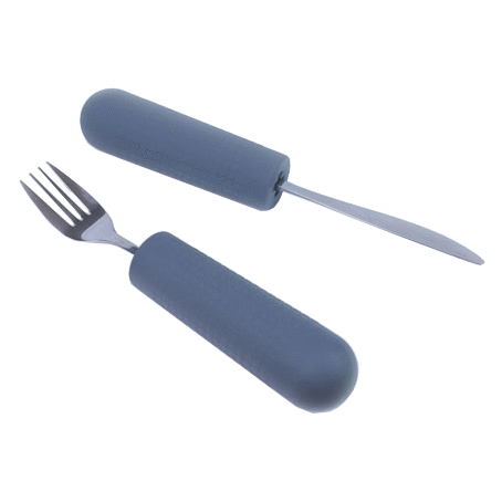 Non-Slip Cutlery Grips for Adults & Seniors - Anti-Slip Utensil Holders for Arthritis & Hand Tremors - Perfect for Elderly, Disabled & Parkinson's Patients (Set of 6) - Ideal for Dining Independence & Easier Mealtime