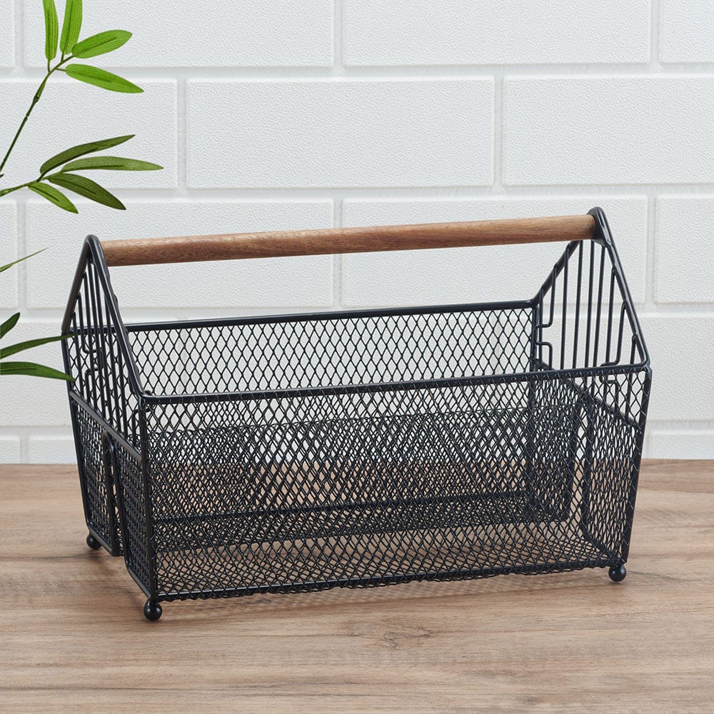 Portable Stacking Picnic Basket with Lid - Foldable Storage Organizer for Outdoor Picnics, Camping, Beach Trips & Home Organization