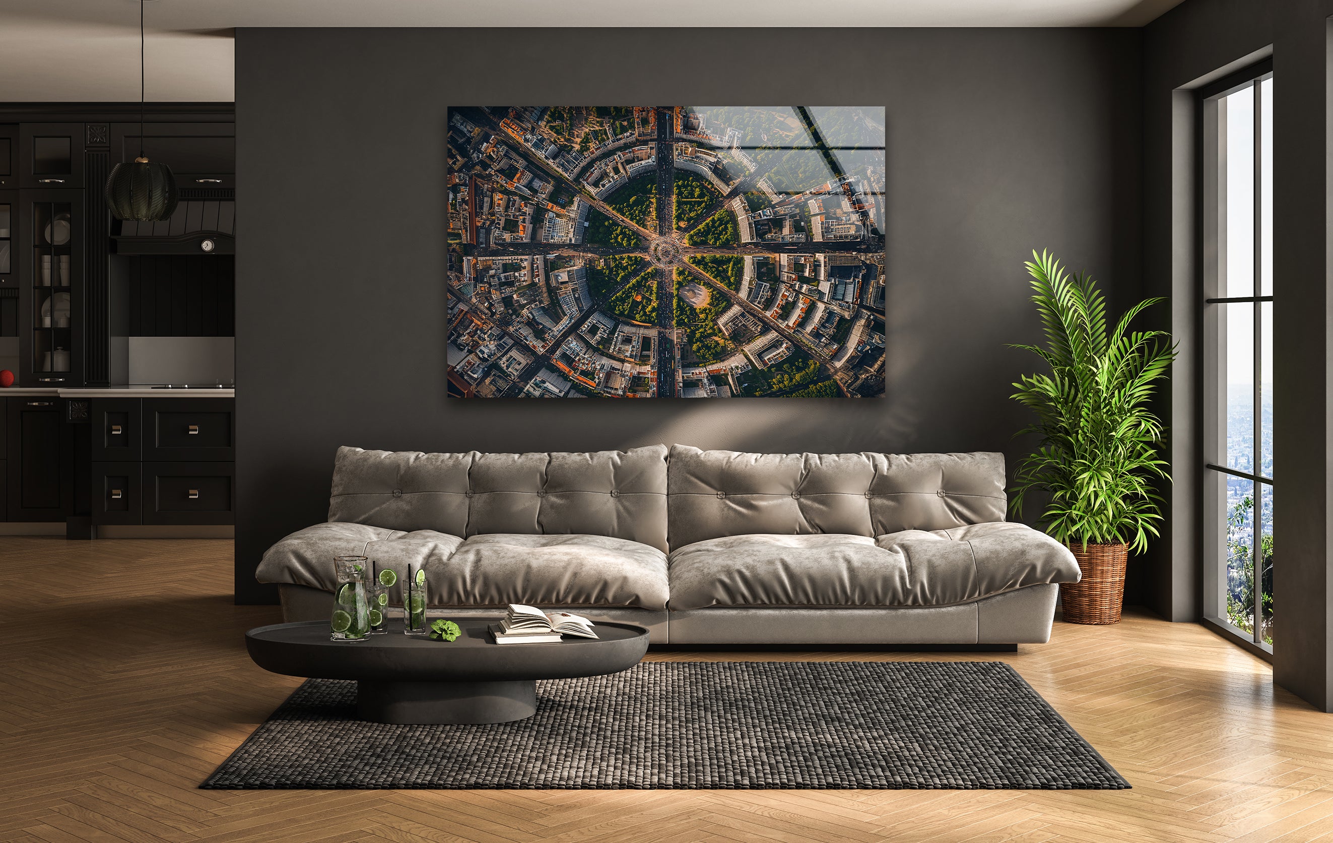 Berlin City Skyline Glass Wall Art - Modern Home & Office Decor - Perfect for Living Room, Bedroom, or Workspace