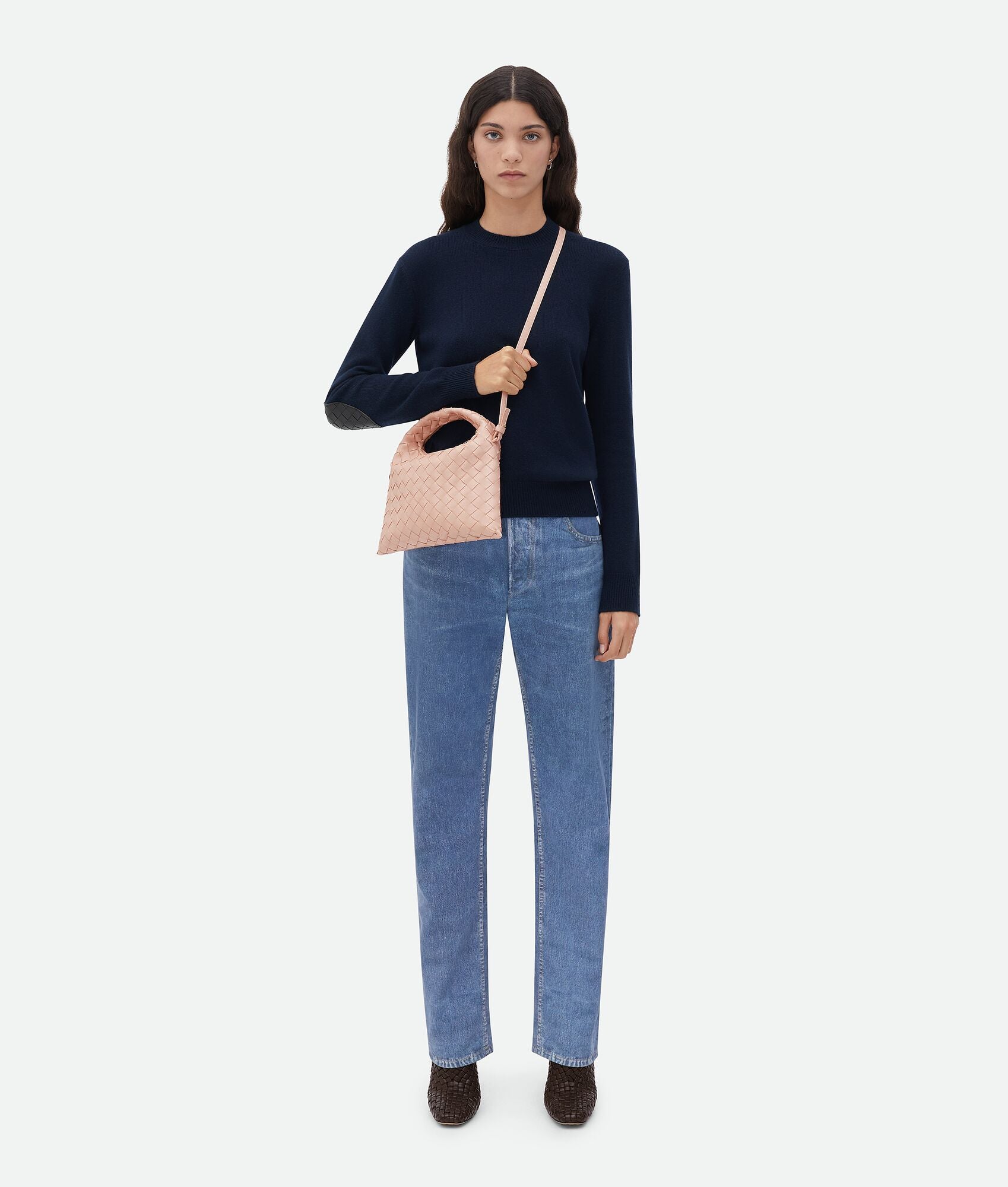 Bottega Veneta Hop Mini Petal Crossbody Bag - Luxury Leather Shoulder Bag for Women, Perfect for Date Night, Travel & Everyday Use