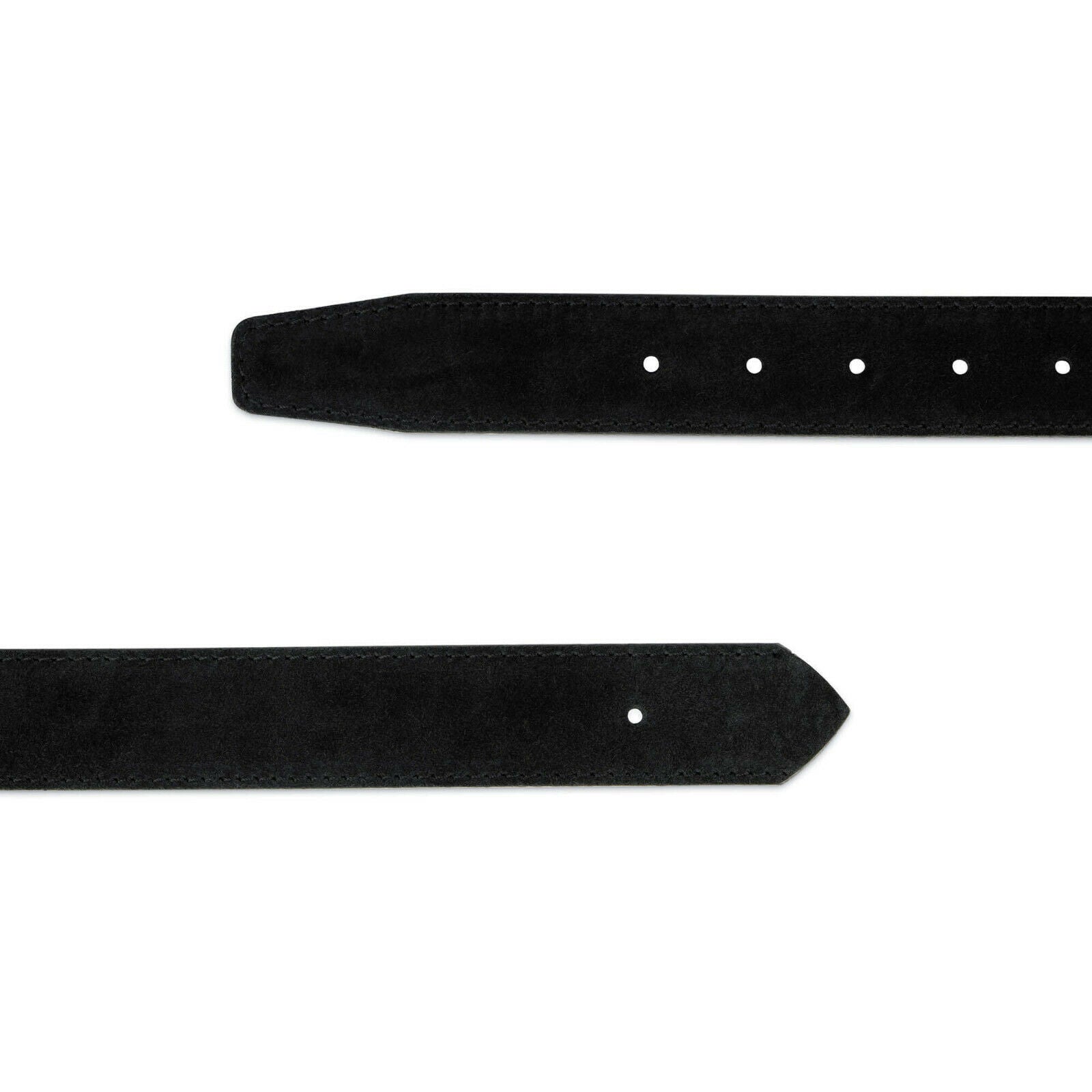 Genuine Leather Belt Strap for Dunhill Buckle - 35mm Black Suede Replacement | Perfect for Dress Pants, Business Attire & Formal Occasions