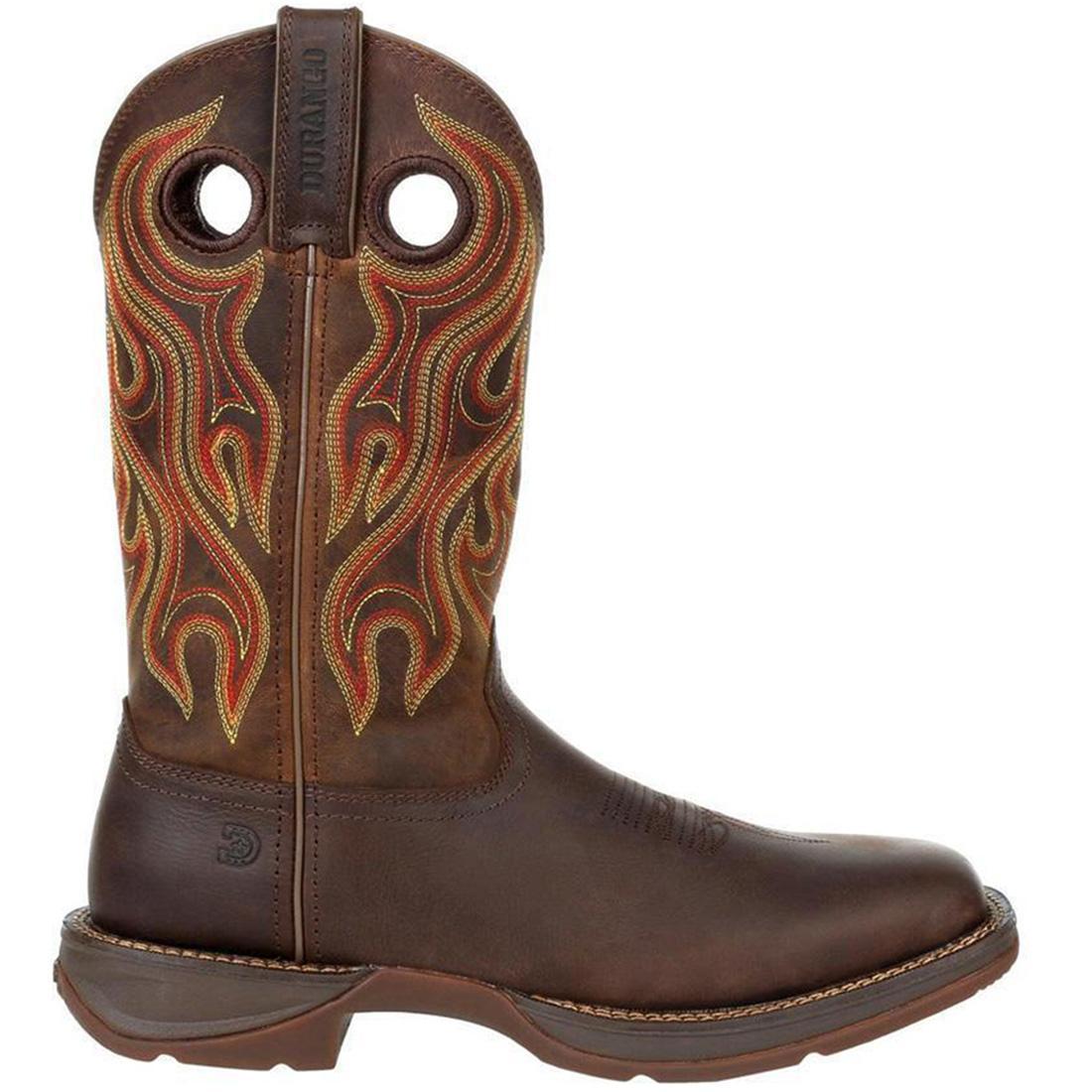 Rebel Western Boots for Women - Dark Chestnut Leather Cowboy Boots with Comfortable Fit - Perfect for Country Rides, Rodeos & Western Fashion