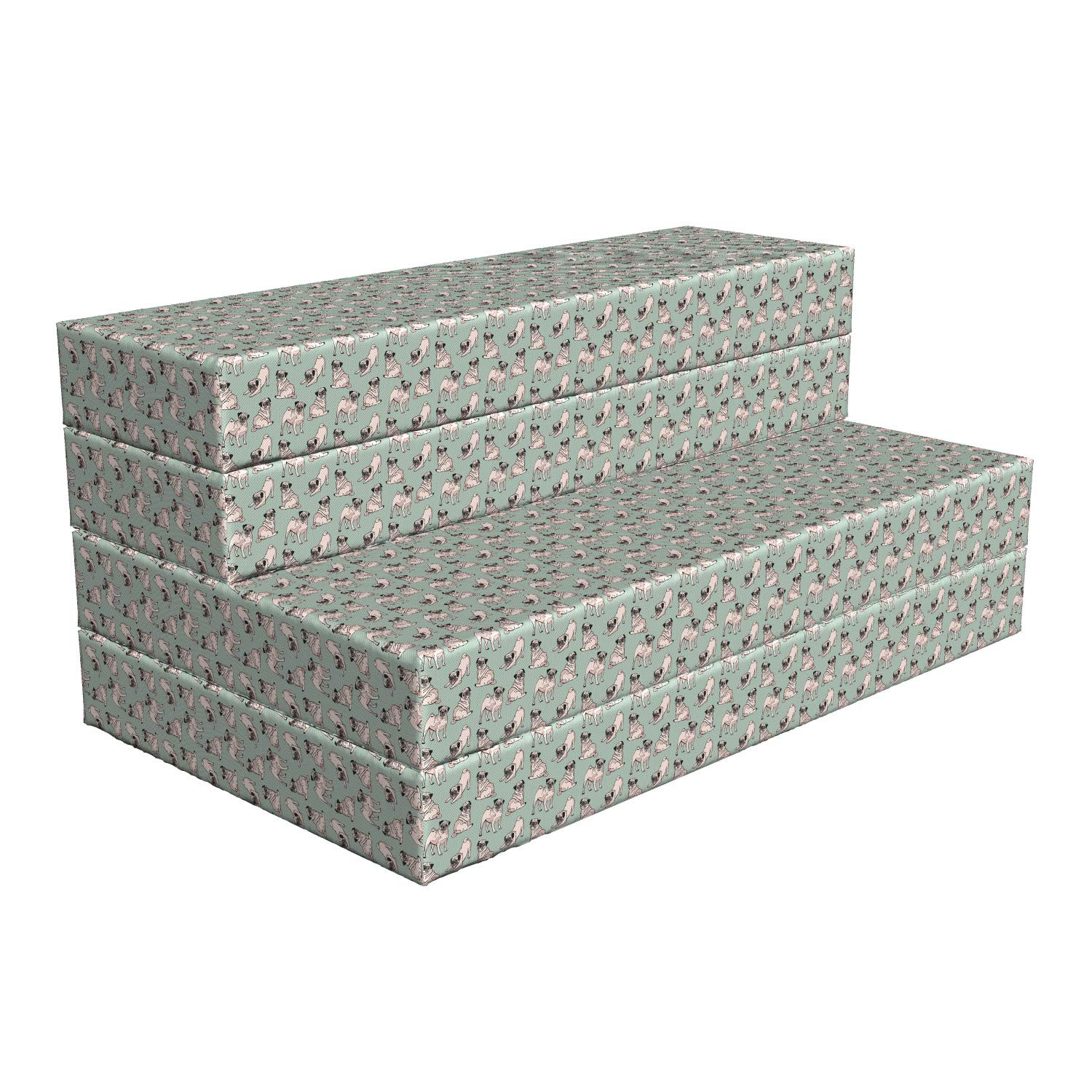 Ambesonne Pug Foldable Dog Mattress - 78.7