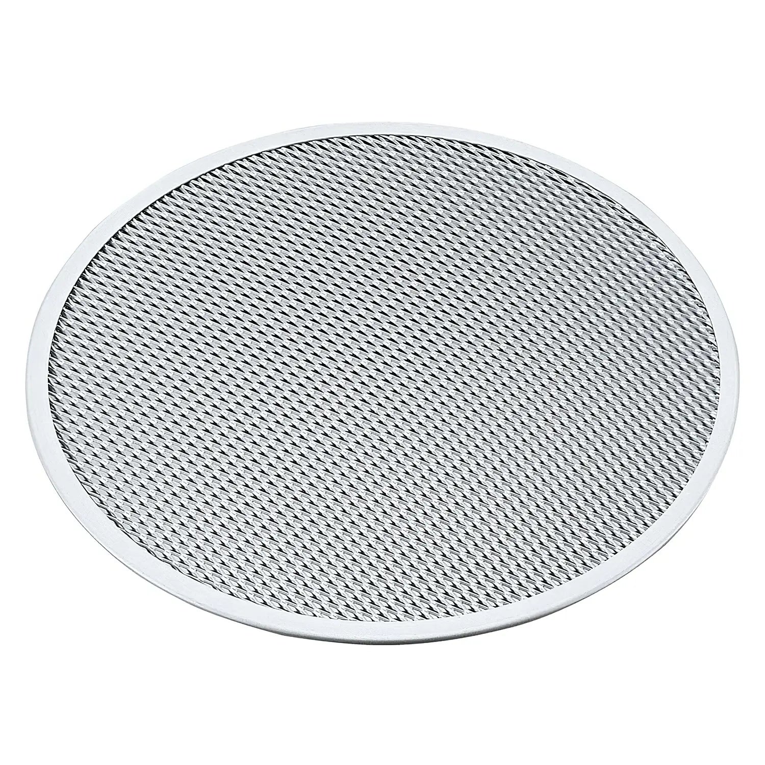 Hikimoto Aluminum Hard Anodized Pizza Screen - 12 Inch Commercial Grade Pizza Baking Pan for Perfect Crispy Crust - Ideal for Restaurants, Pizzerias & Home Cooking