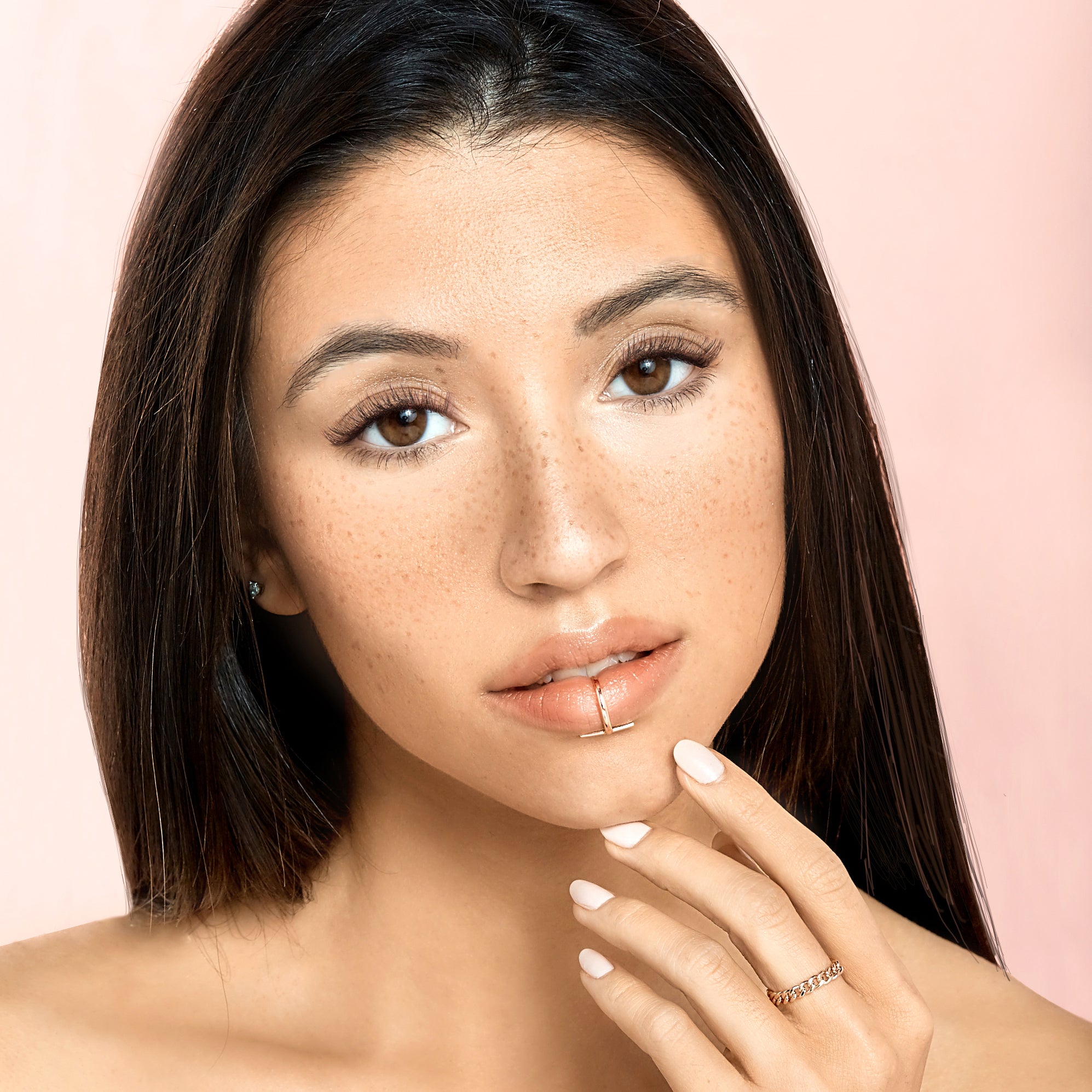 Charisma Lip Ring - Rose Gold Lip Piercing Jewelry for Women & Men | Perfect for Parties, Concerts & Alternative Fashion