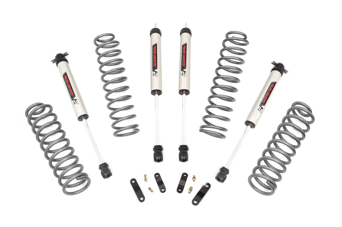 2.5 Inch Lift Kit for Jeep Wrangler Unlimited (2007-2018) - Heavy Duty Coil Springs V2 - Fits 2WD & 4WD Models - Part# 67970 - Off-Road Upgrade for Better Ground Clearance