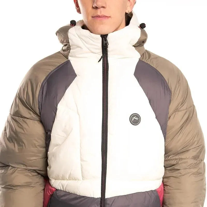 Rusty Youkulet Olive Cream Dark Grey Jacket - Waterproof & Windproof Outdoor Camping Jacket for Hiking, Travel, and Adventure