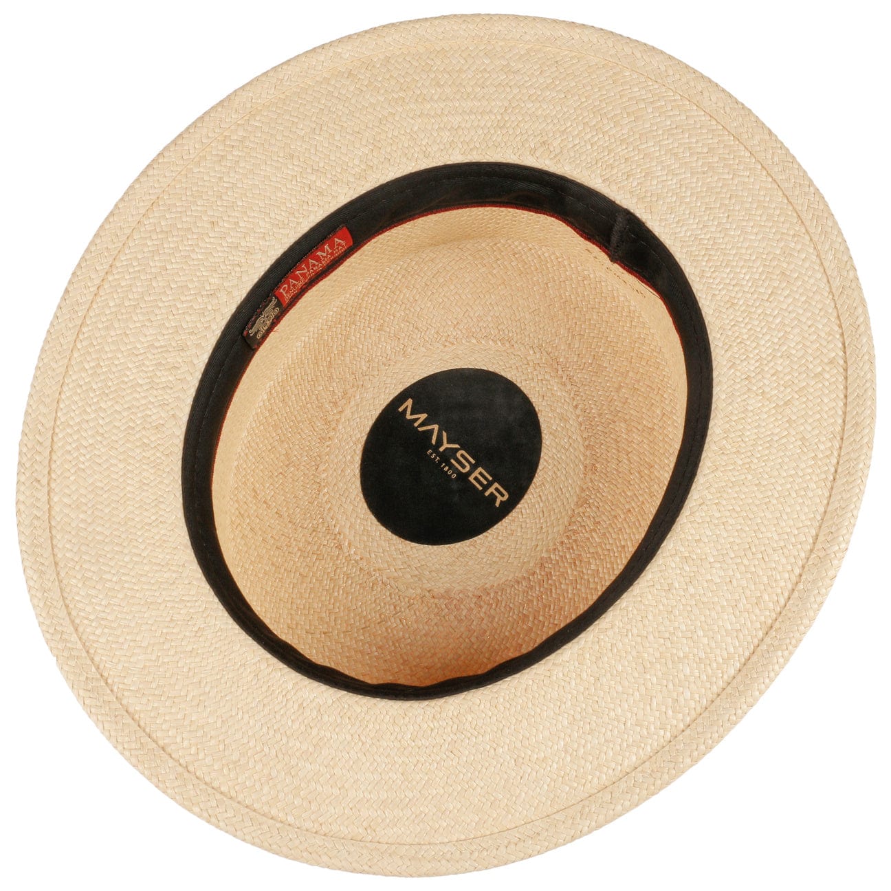 Premium Gondolo Boater Panama Hat by Mayser - Classic Straw Summer Hat for Men & Women - Perfect for Beach, Garden Parties & Outdoor Events