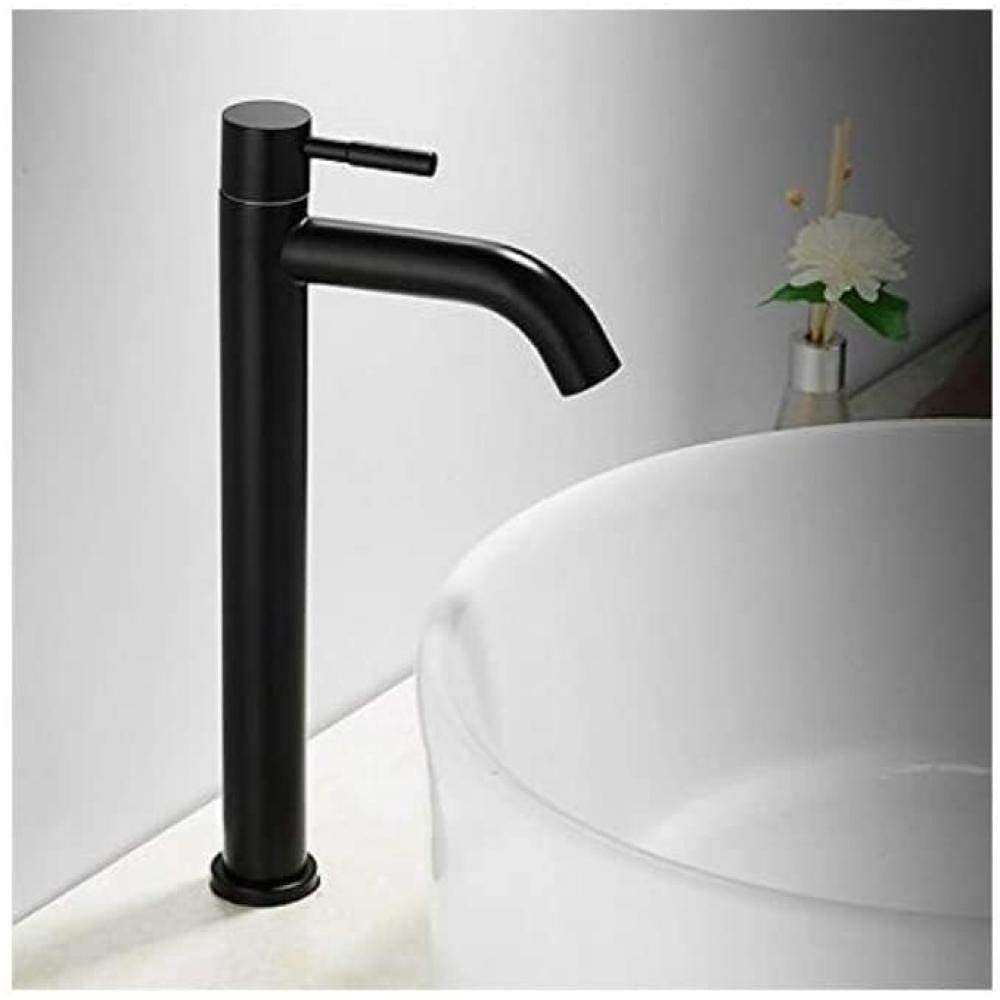 Stainless Steel Single Hole Kitchen Sink Faucet - 304 Thickened Water Tap for Bathroom Basin, Face Washing & Kitchen Use | Durable & Corrosion-Resistant for Daily Household Tasks