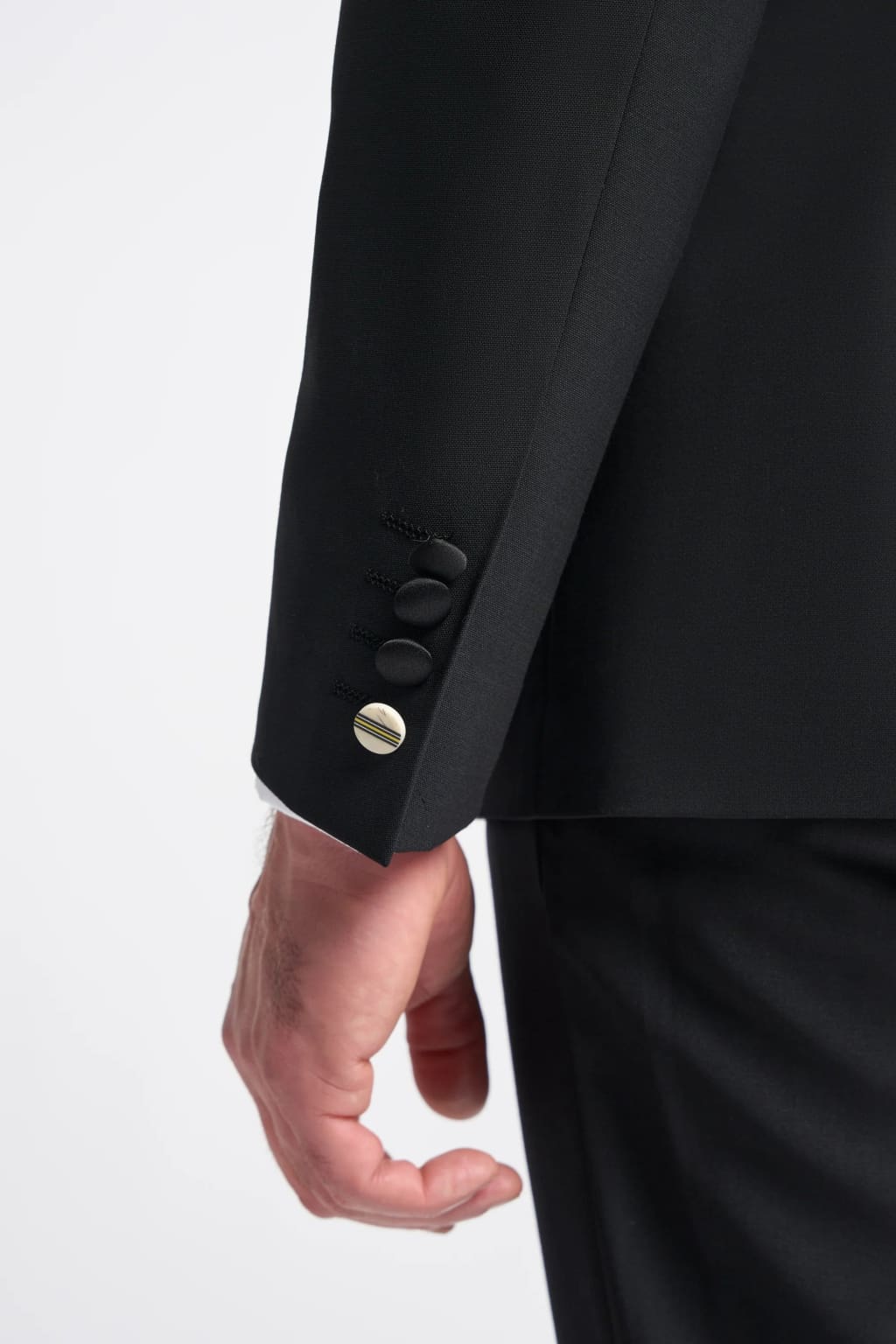 Cavani Aspen Men's Double Breasted Black Tuxedo Dinner Jacket - Formal Wear for Weddings, Prom & Evening Events