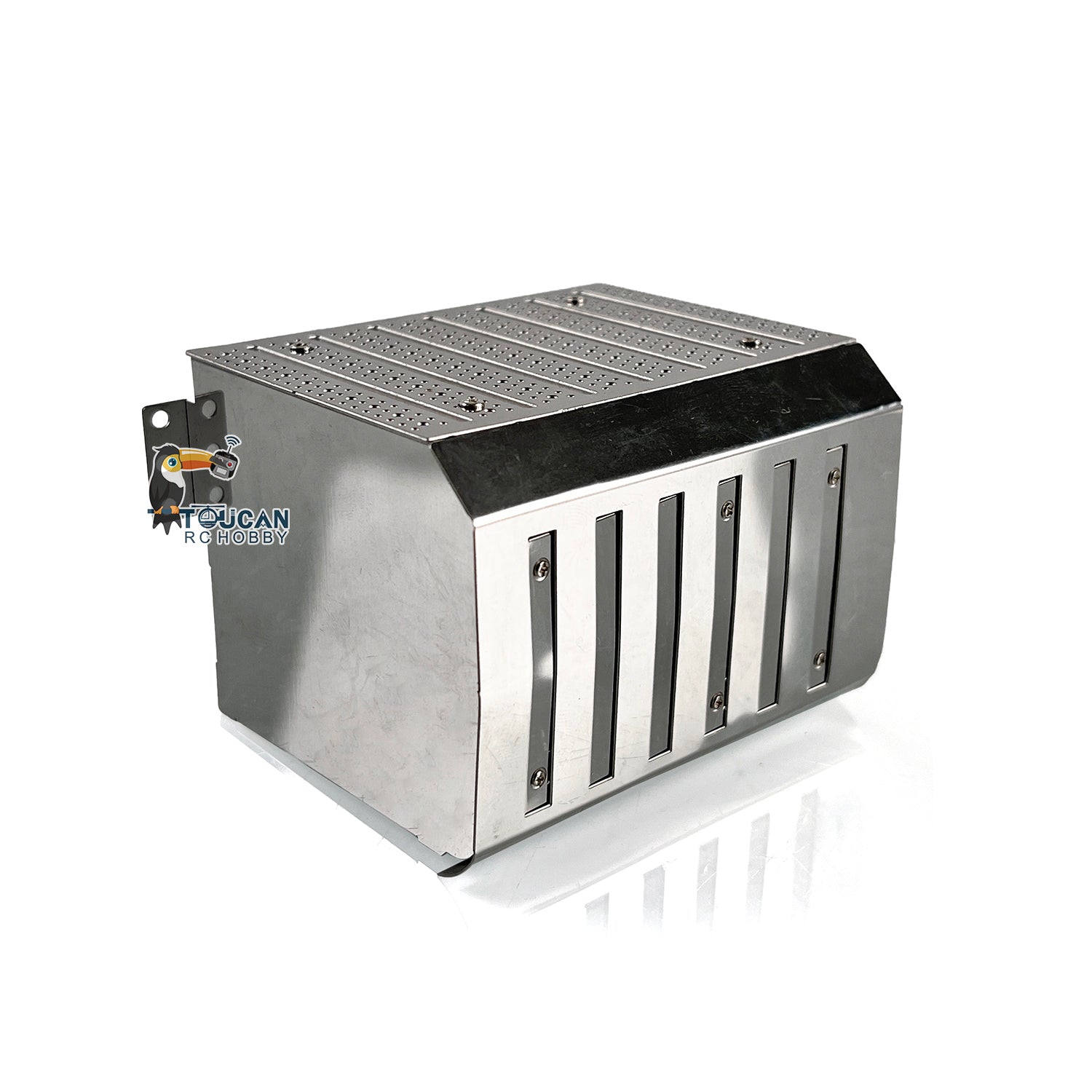 Universal Metal Tool Box Spare Part for Tamiiya 1:14 Scale RC Tractor Truck TGX 540 56325 Tipper Model - Durable Degree Radio Truck Accessory for RC Construction Vehicle Scenes & Display Collections