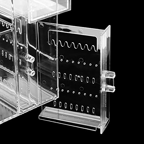 Waterproof Acrylic Makeup Brush Holder - Cosmetic Organizer with Lid for Brushes, Eyeliners & Makeup Tools | Perfect for Vanity, Bathroom & Travel Storage