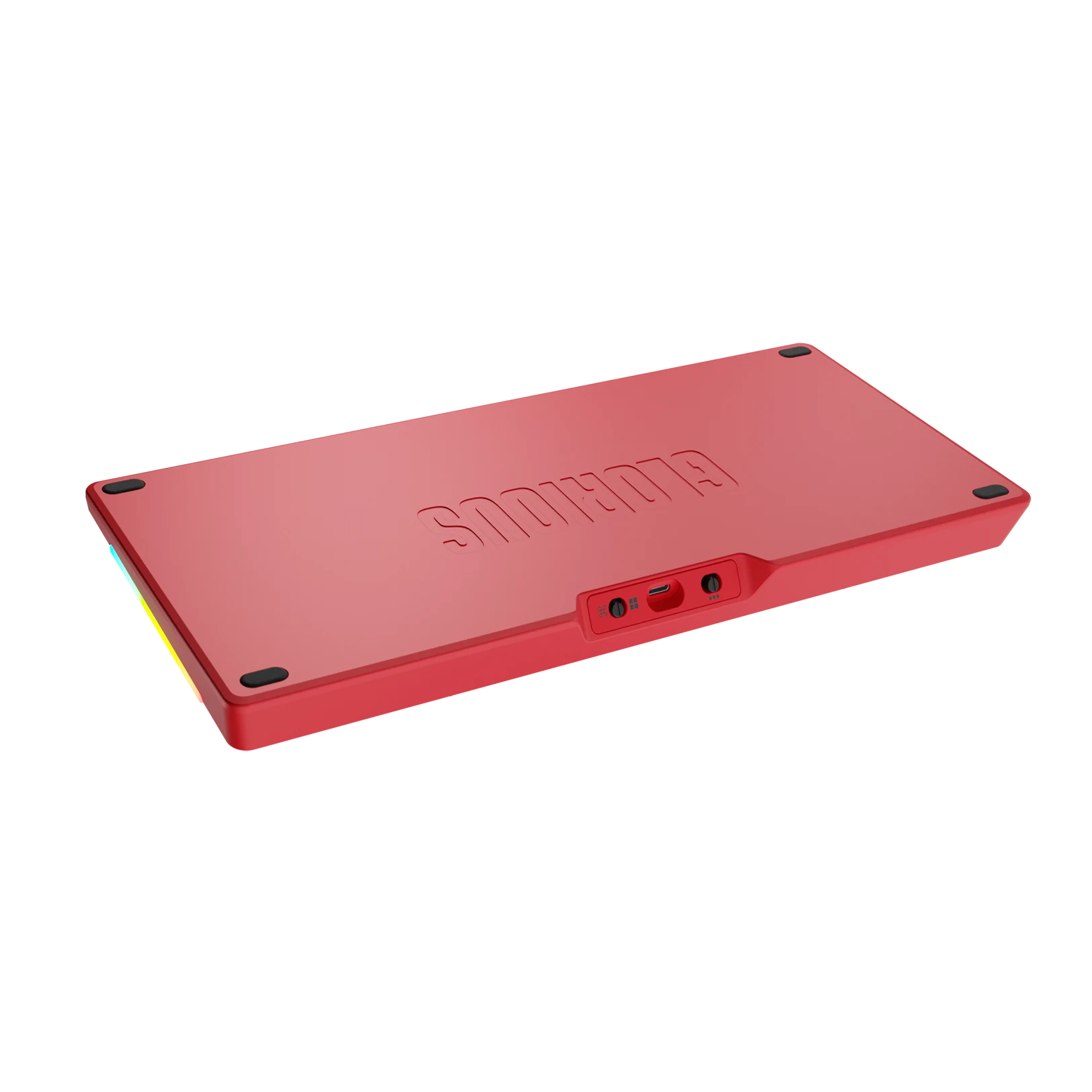 GMMK 3 75% Mechanical Keyboard Bottom Case - Limited Edition Metal Punk Red - Durable Aluminum Frame for Gaming & Typing