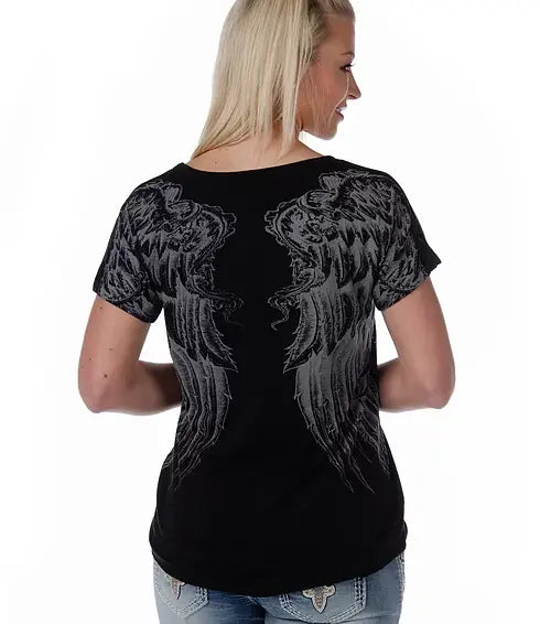Liberty Wear Women's Sexy Cut Out Wing Design Sleeveless Tops - Perfect for Night Out, Party, and Summer Fashion