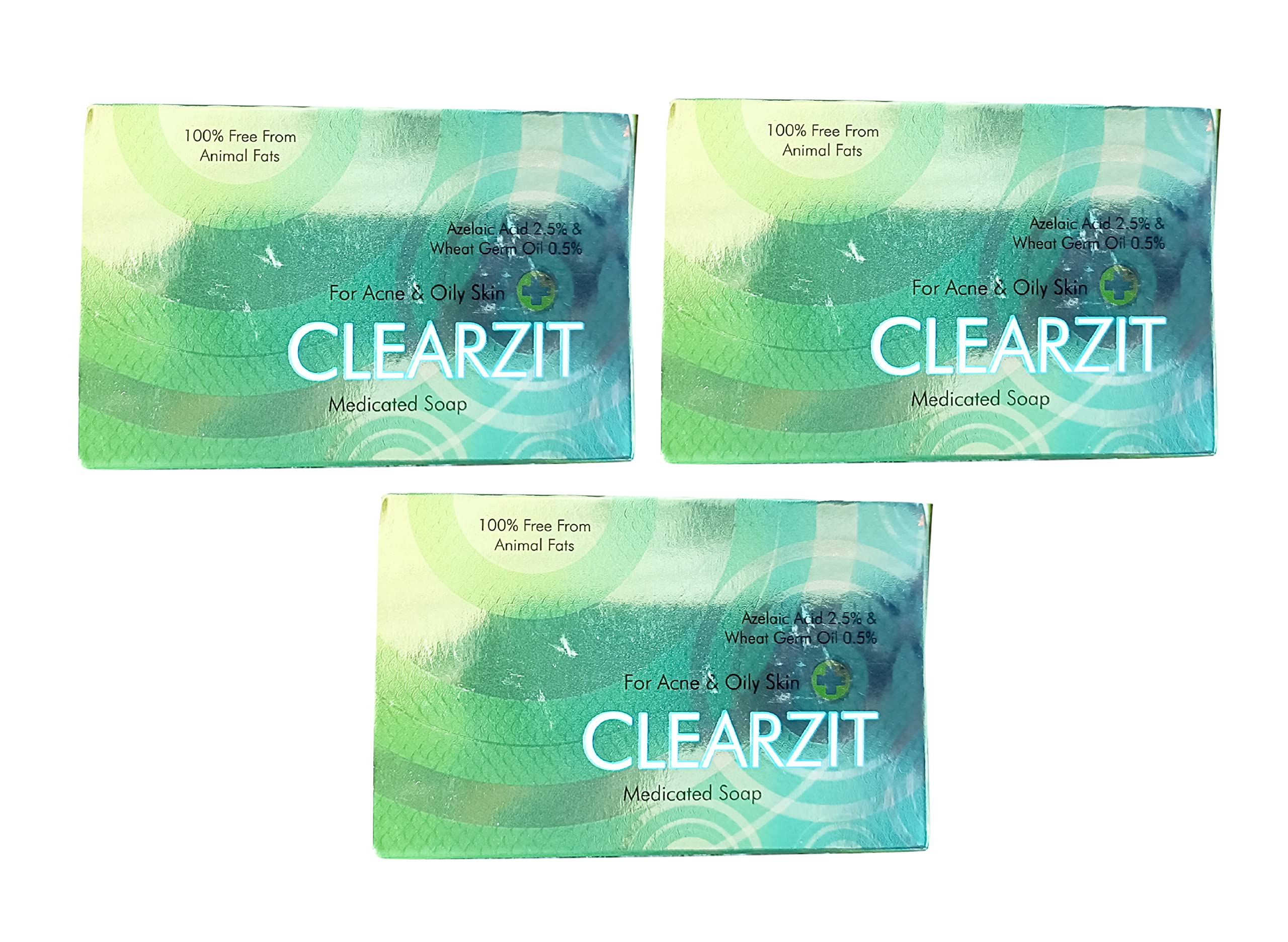 Clearzit Acne Treatment Soap - Pack of 3 (75g Each) | Gentle Cleansing for Pimples & Breakouts | Perfect for Daily Face Wash & Teen Skincare Routine