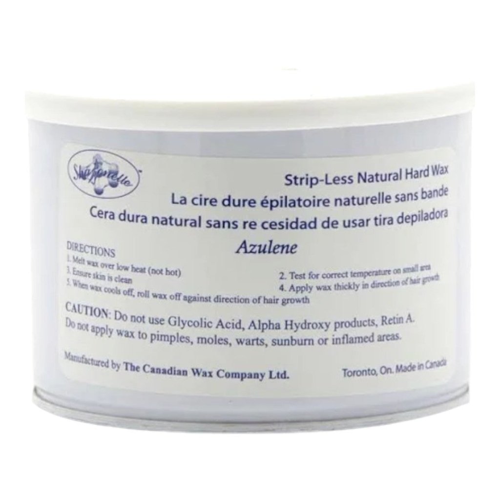 Sharonelle Strip Less Azulene Hard Wax 14Oz - Professional Hair Removal Wax for Sensitive Skin, Painless & Gentle Bikini Waxing, Legs, Arms, Face - At Home & Salon Use