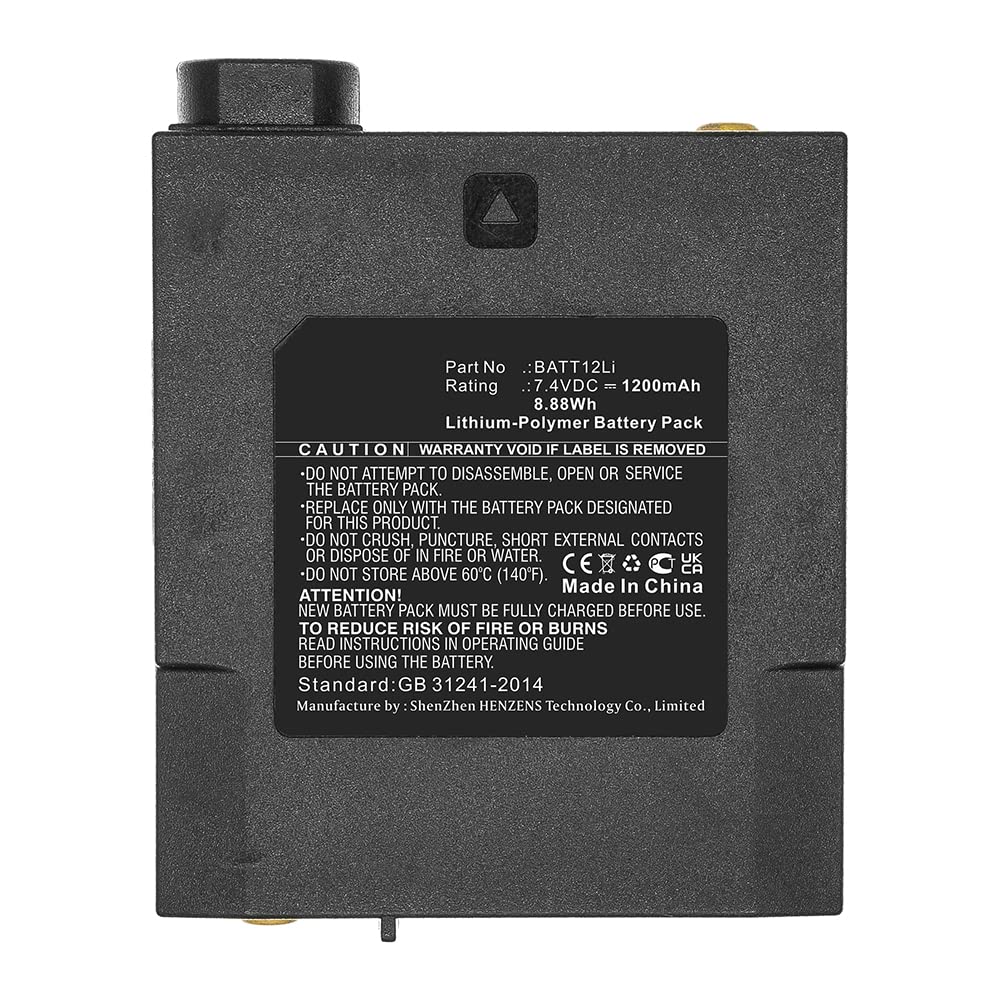 Synergy Digital 2-Way Radio Battery - High Capacity 1200mAh Li-Pol 7.4V Replacement for Midland GXT2050 Walkie Talkie | Perfect for Outdoor Adventures, Construction Sites & Emergency Communication
