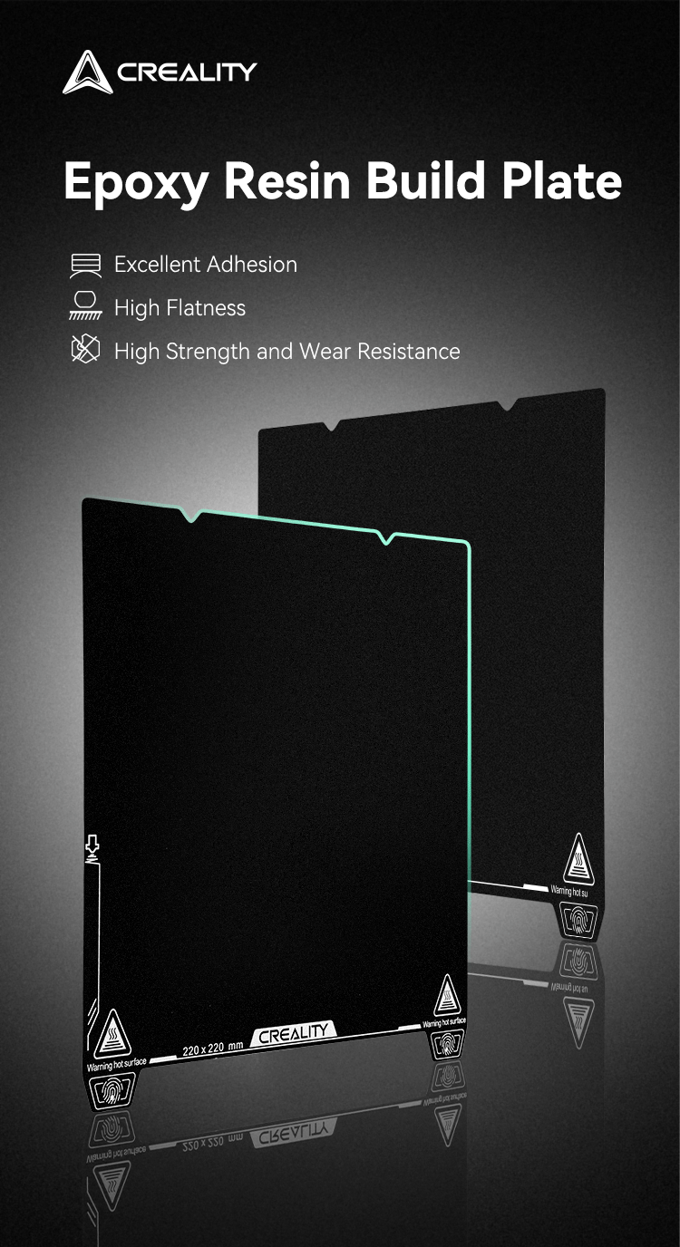 Creality Epoxy Resin Build Plate 310x315mm - Compatible with K1 Max & Ender 3 V3 Plus 3D Printers | High-Temperature Resistant | Perfect for Smooth Printing & Easy Removal | AU Stock