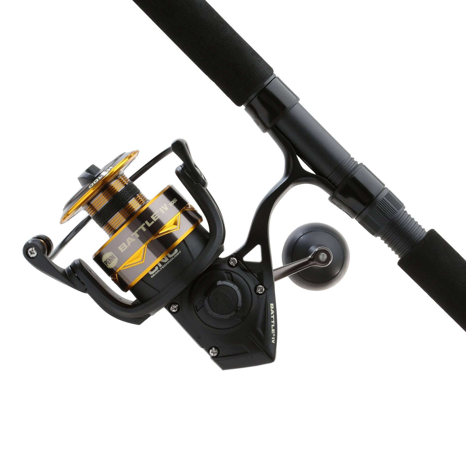 Battle IV Spinning Rod and Reel Combo - Premium Fishing Gear for Freshwater & Saltwater Anglers - Perfect for Bass, Trout, and Walleye Fishing