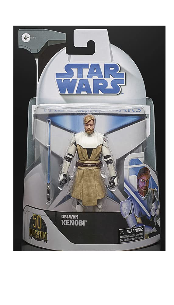 Star Wars Obi-Wan Kenobi The Clone Wars 6-Inch Action Figure Toy with Lightsaber & Accessories - Collectible Gift for Kids & Adults (Ages 4+) - Perfect for Display, Play & Star Wars Themed Parties