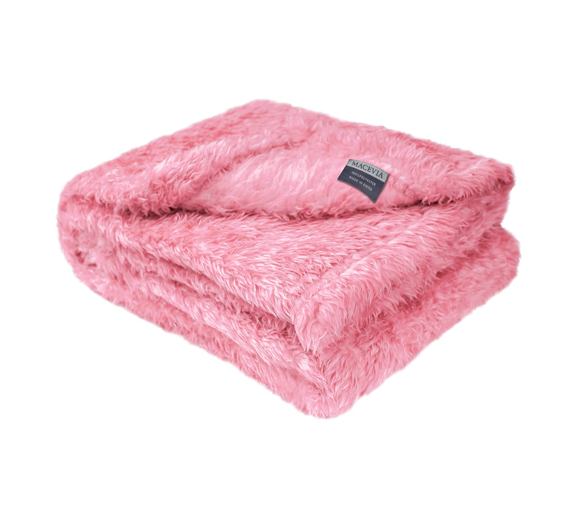 Fluffy Fleece Dog Blanket - Warm Pet Throw for Dogs & Cats - Bed, Couch & Travel Use